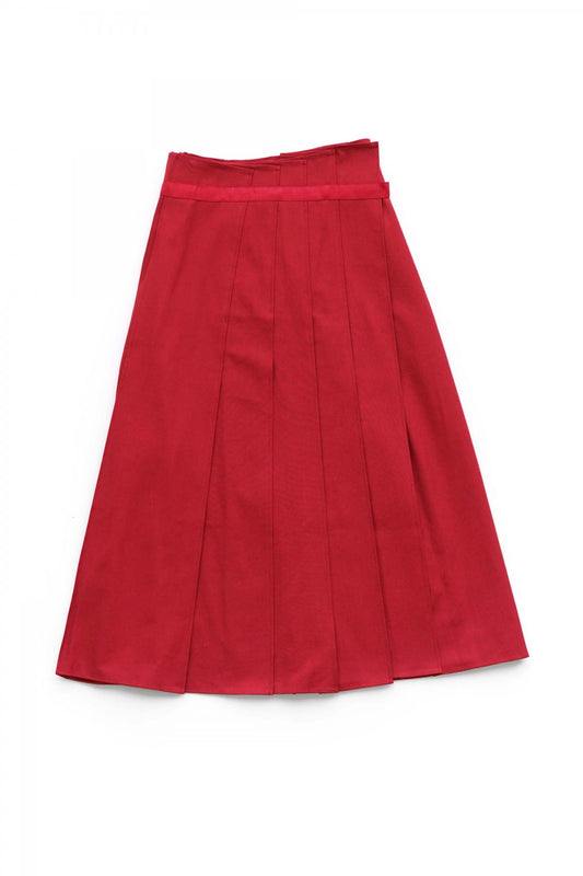 toogood - THE NOMAD SKIRT - STRONG COTTON - VERMILLION