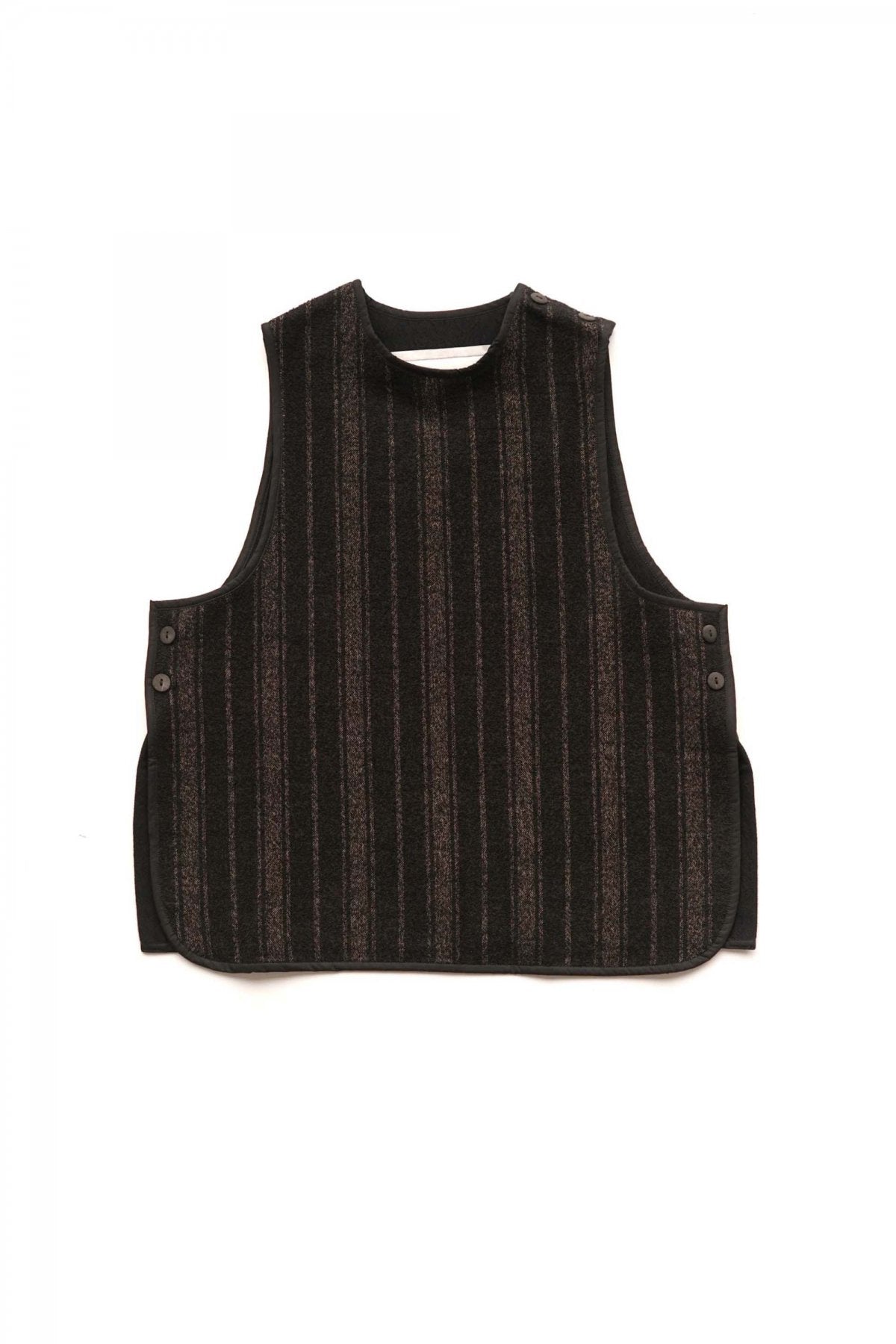 toogood - THE SWEEP VEST - BLANKET STRIPE - FLINT/THATCH