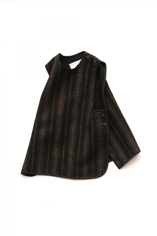 toogood - THE SWEEP VEST - BLANKET STRIPE - FLINT/THATCH