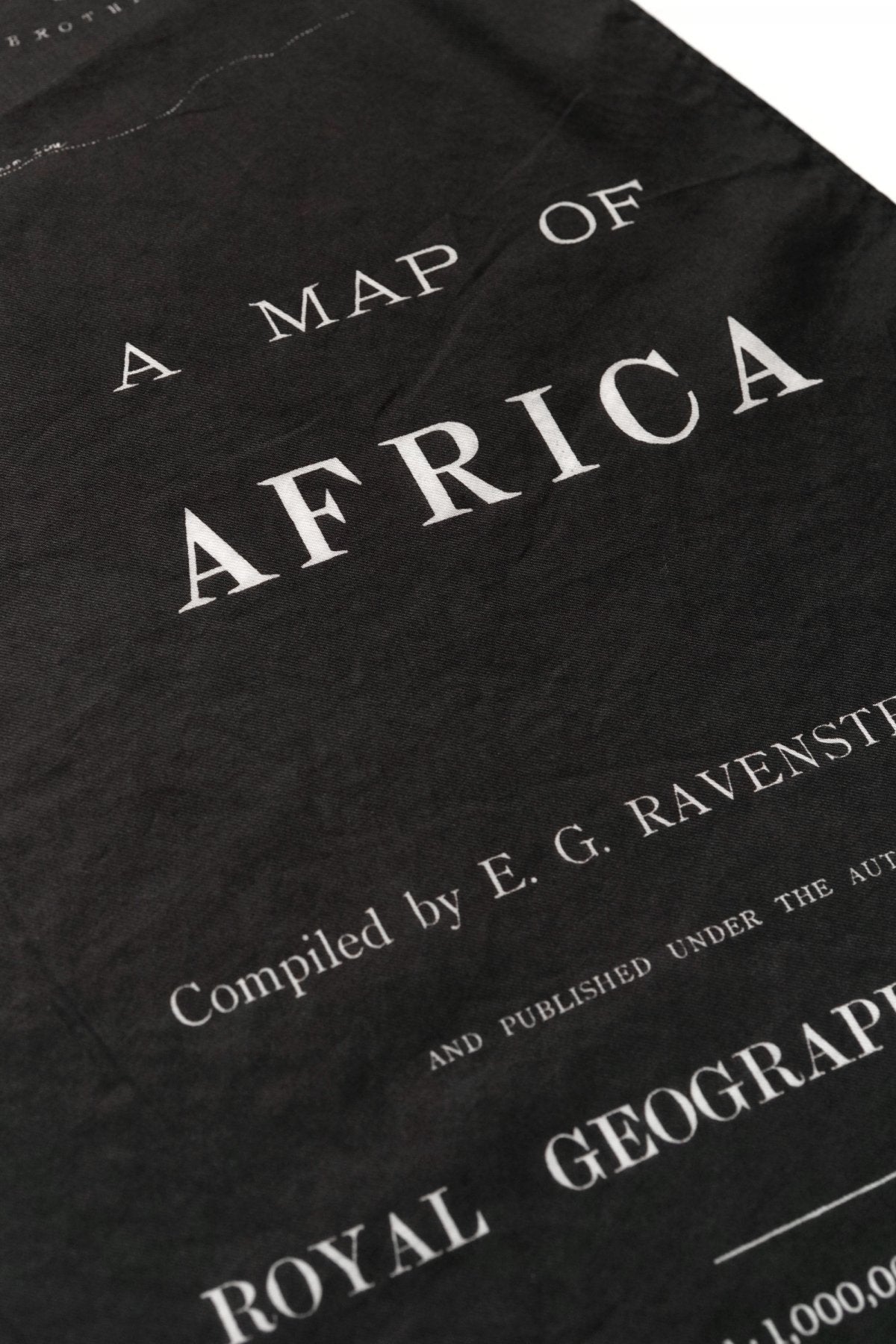 Porter Classic - SOFT COTTON  SCARF (MAP) - BLACK