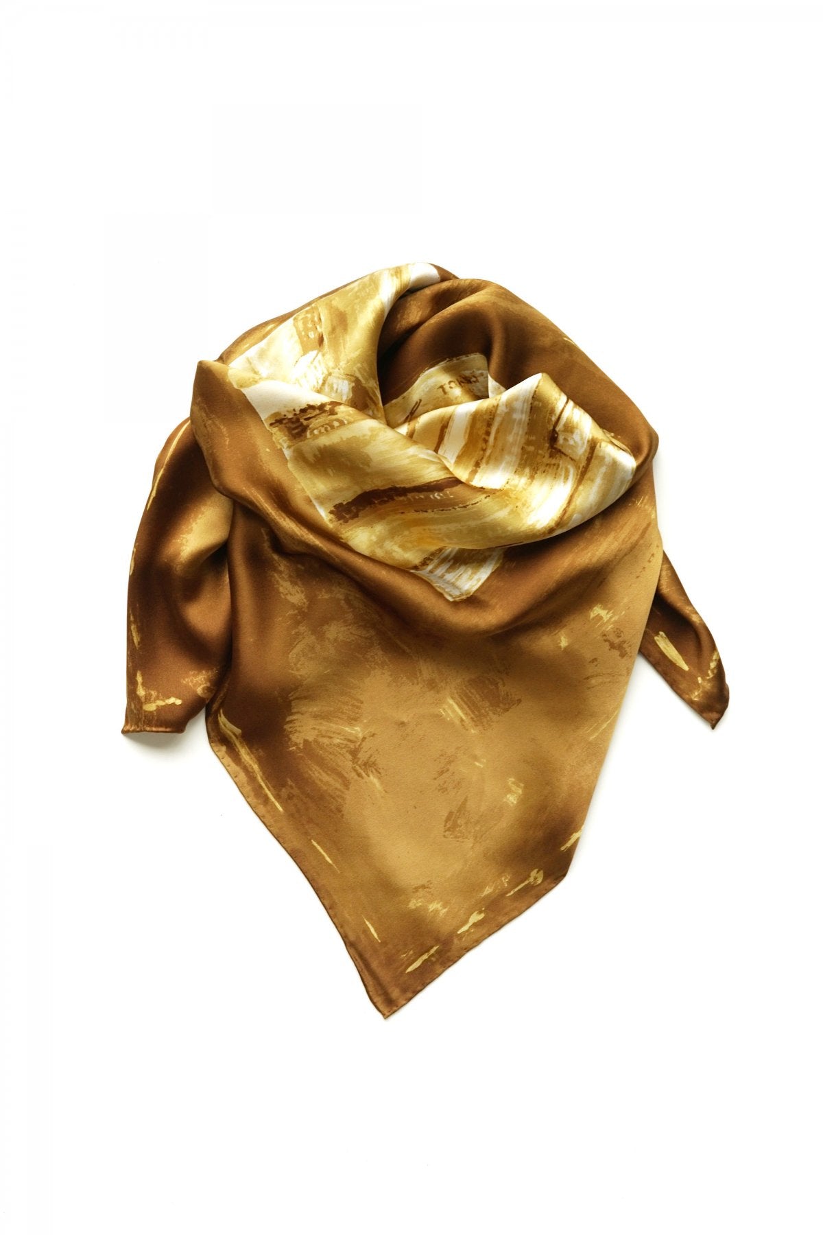 Porter Classic - SILK SCARF (PAINT BRUSH) - GOLD