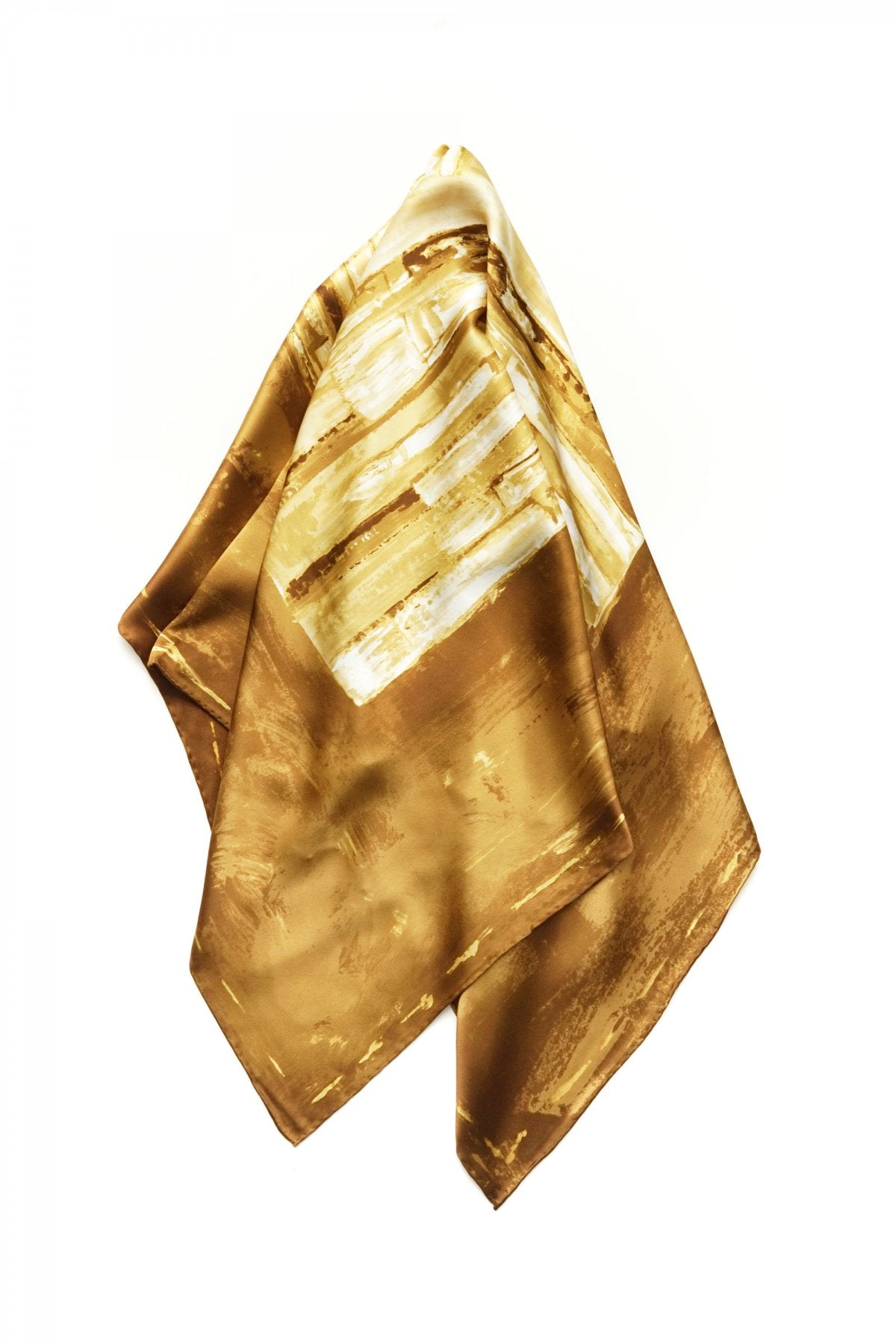 Porter Classic - SILK SCARF (PAINT BRUSH) - GOLD