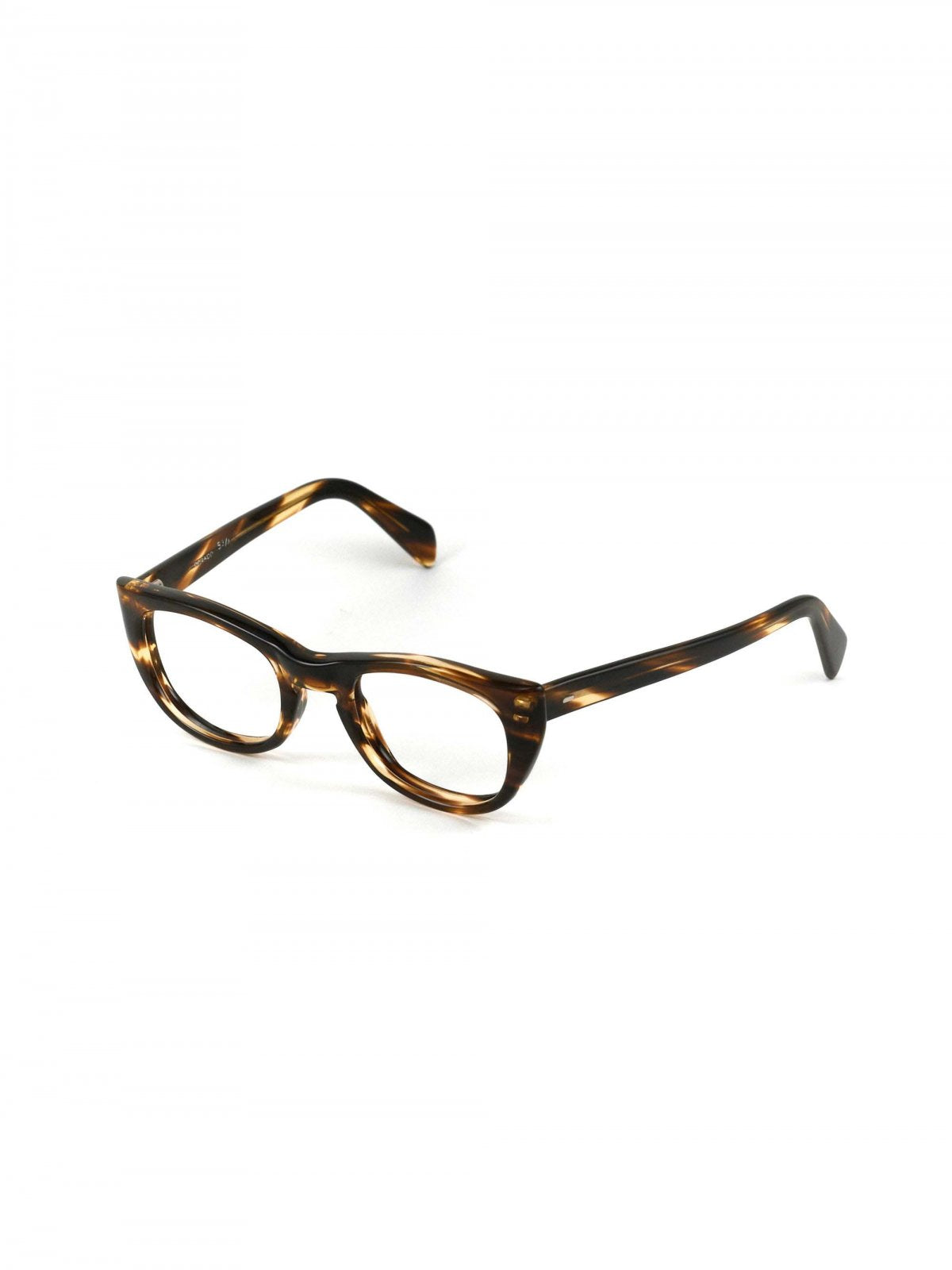 1960s FRAME FRANCE EYEGLASS DARK AMBER - OPT-758