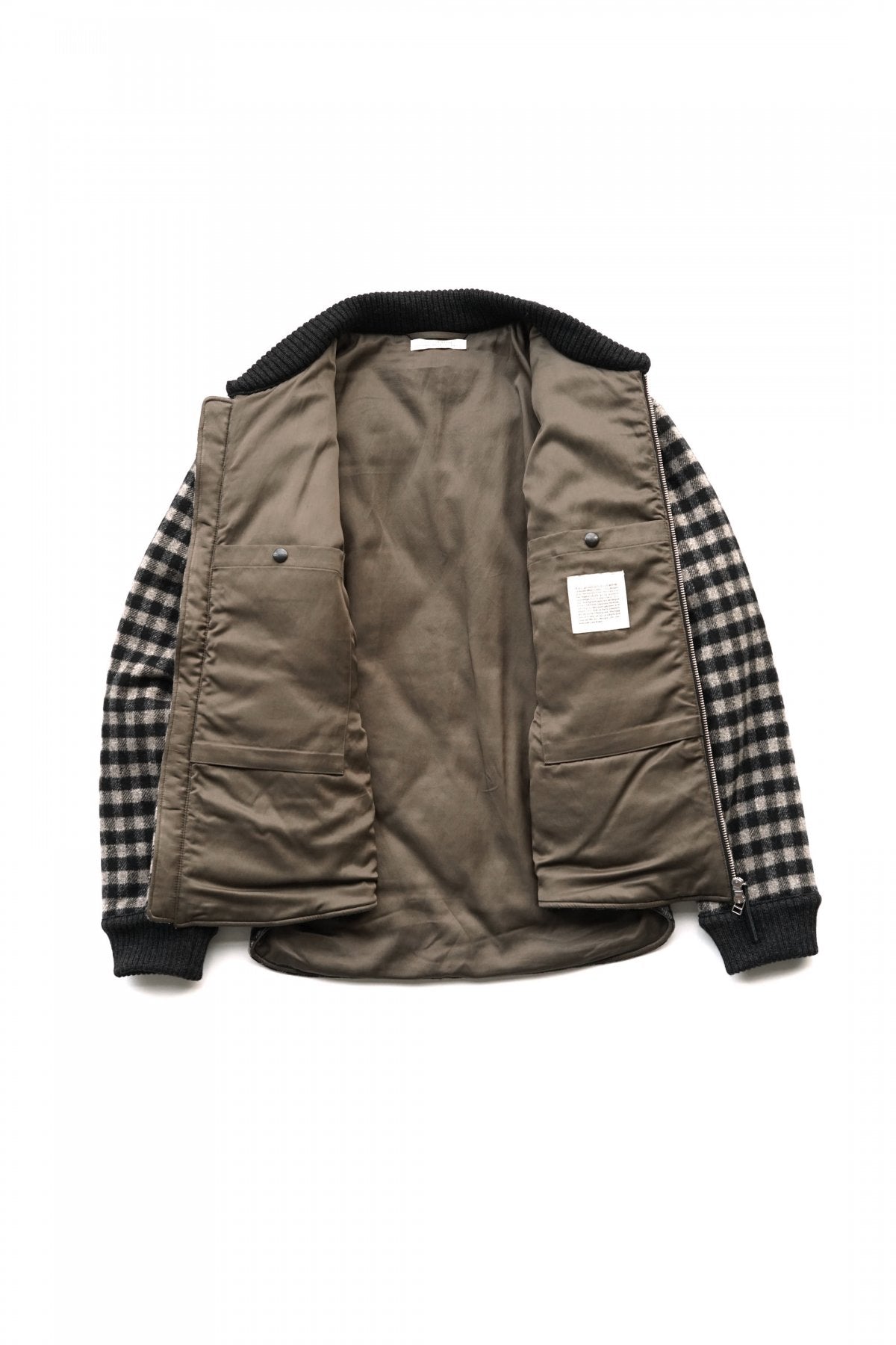 OLD JOE - QUILTED BLIZZARD JACKET - BLACK x PEWTER