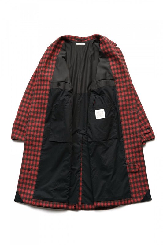 OLD JOE - NARROW RAPEL DUSTER COAT - CHARCORL x CAYENNE