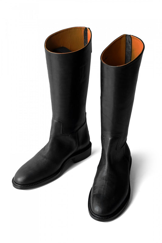 OLD JOE - "The Gamekeeper" ARTISAN LEATHER RIDING BOOTS - BLACK