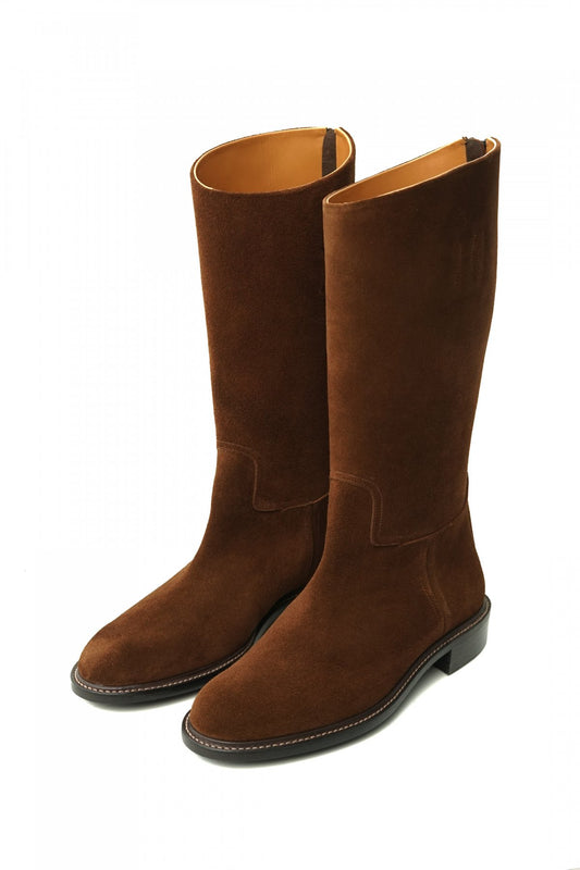 OLD JOE - "The Gamekeeper" ARTISAN LEATHER RIDING BOOTS -  WHISKEY SUEDE