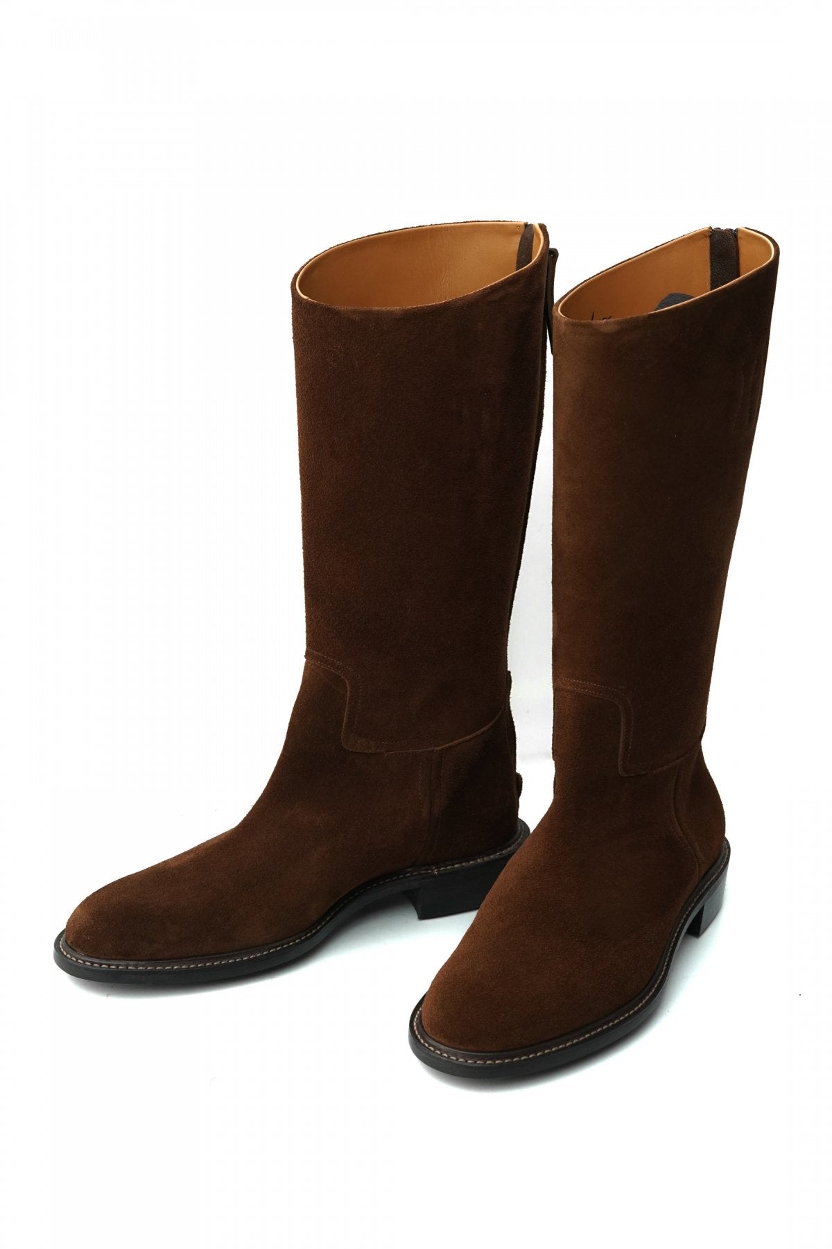 OLD JOE - "The Gamekeeper" ARTISAN LEATHER RIDING BOOTS -  WHISKEY SUEDE