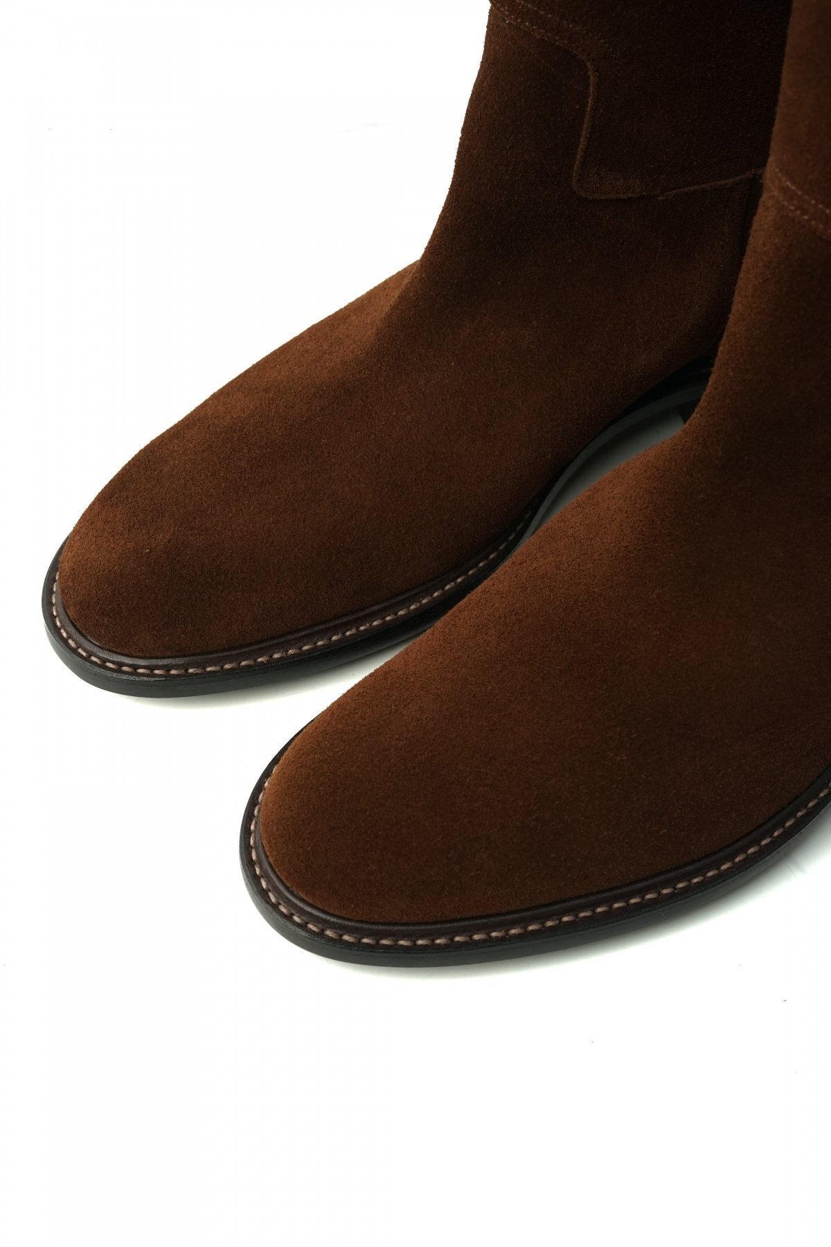 OLD JOE - "The Gamekeeper" ARTISAN LEATHER RIDING BOOTS -  WHISKEY SUEDE