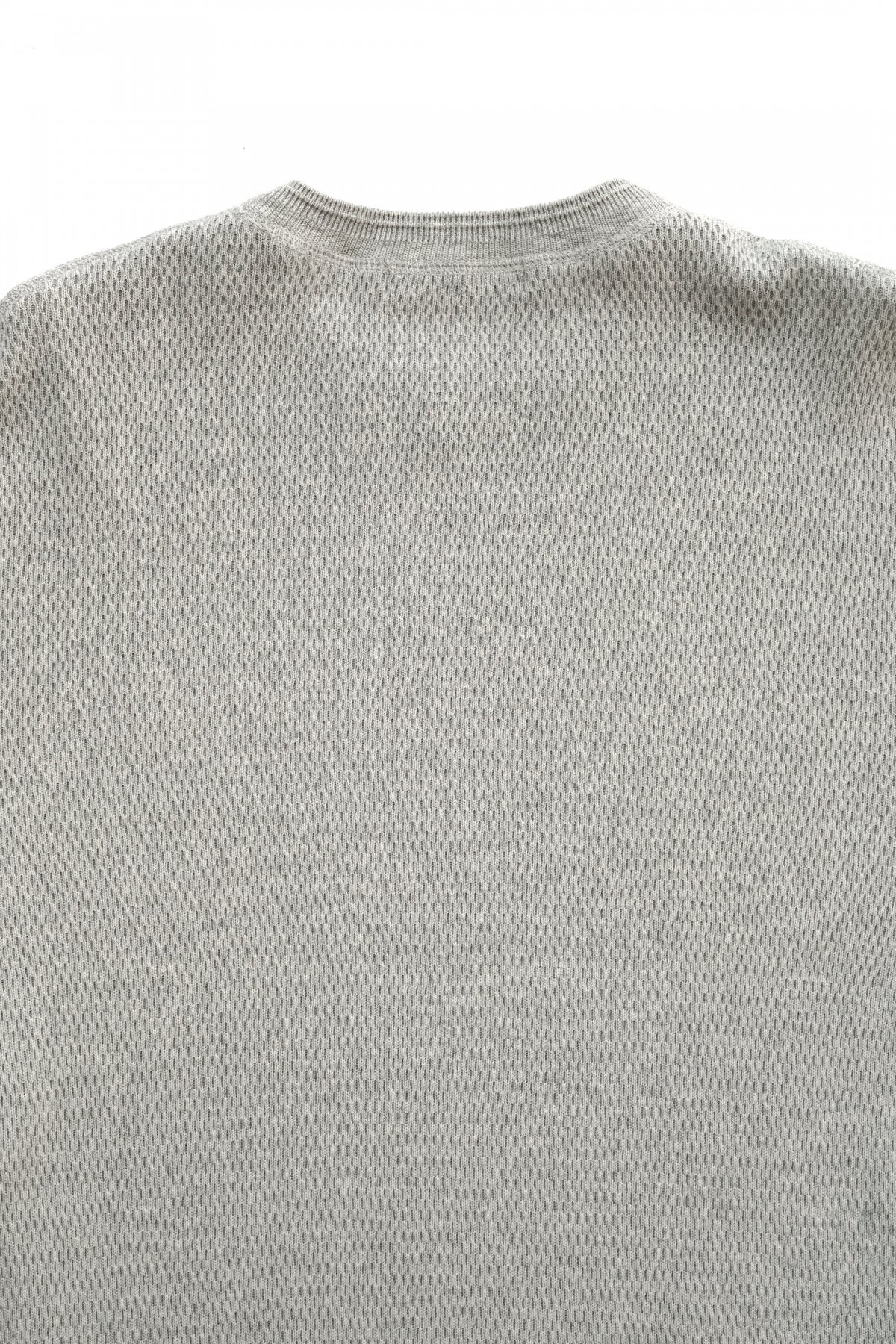 OLD JOE - HARD TWIST HONEYCOMB WUFFLE CREW-NECK - OATMEAL