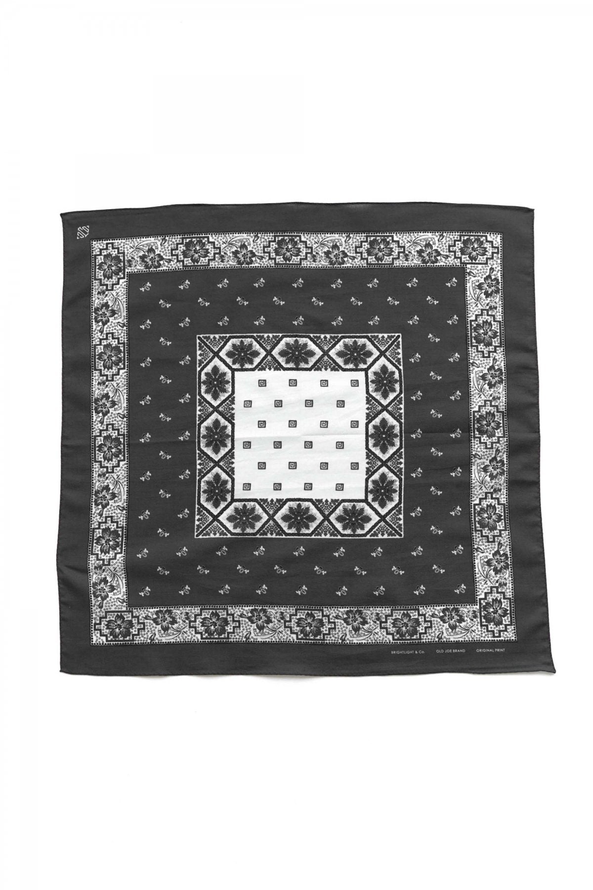 OLD JOE - COTTON/WOOL BANDANA - PEWTER