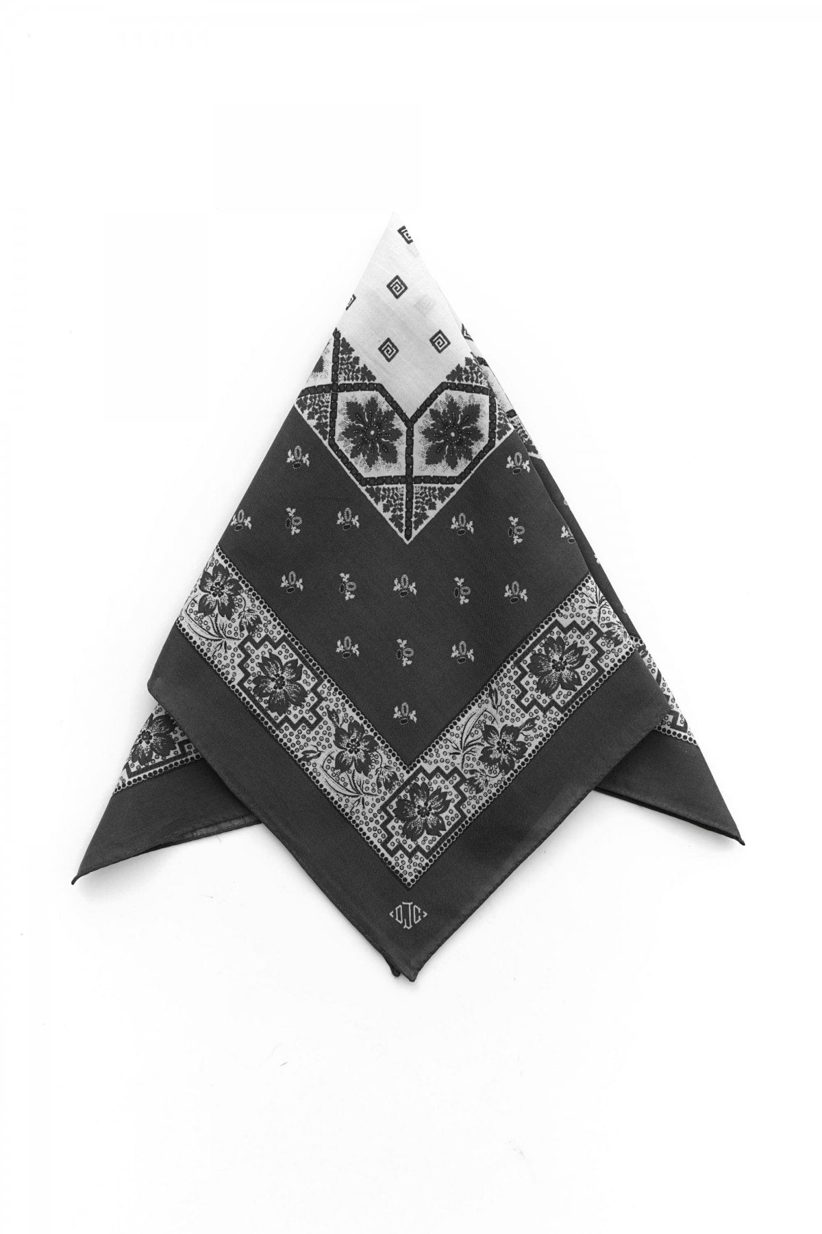 OLD JOE - COTTON/WOOL BANDANA - PEWTER