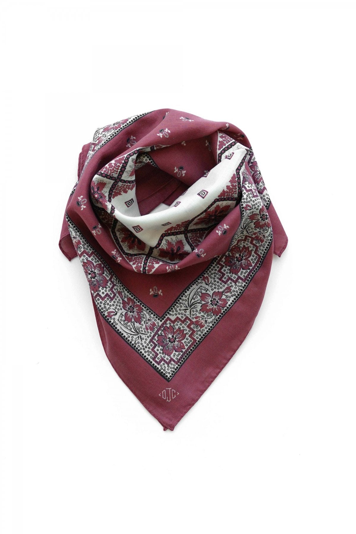 OLD JOE - COTTON/WOOL BANDANA - CAYENNE