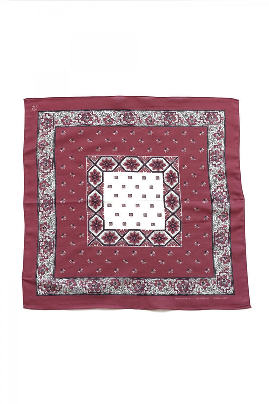 OLD JOE - COTTON/WOOL BANDANA - CAYENNE