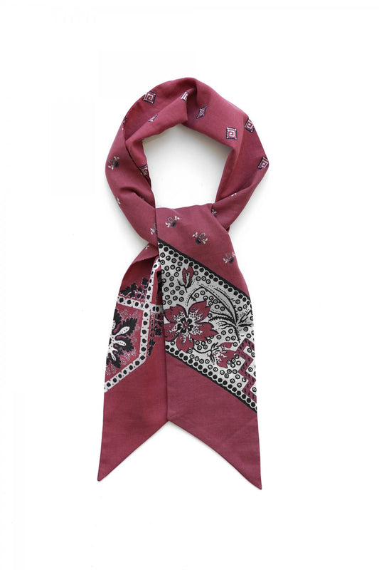 OLD JOE - COTTON/WOOL SCARF TIE - CAYENNE