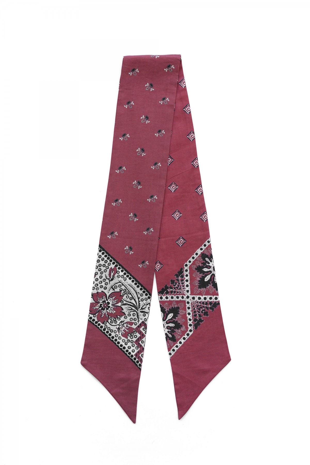 OLD JOE - COTTON/WOOL SCARF TIE - CAYENNE