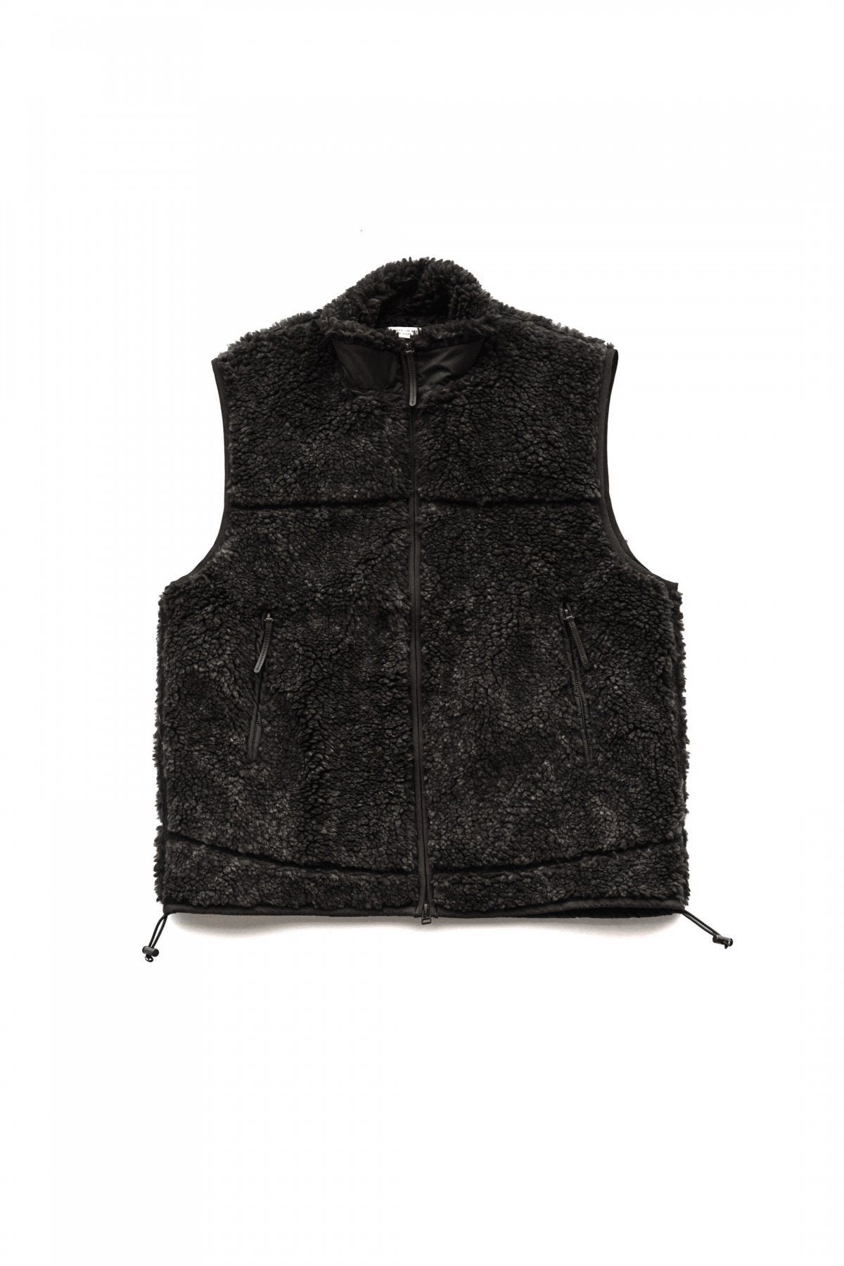 OLD JOE - ARABESQUE PILE VEST - GRAPHITE