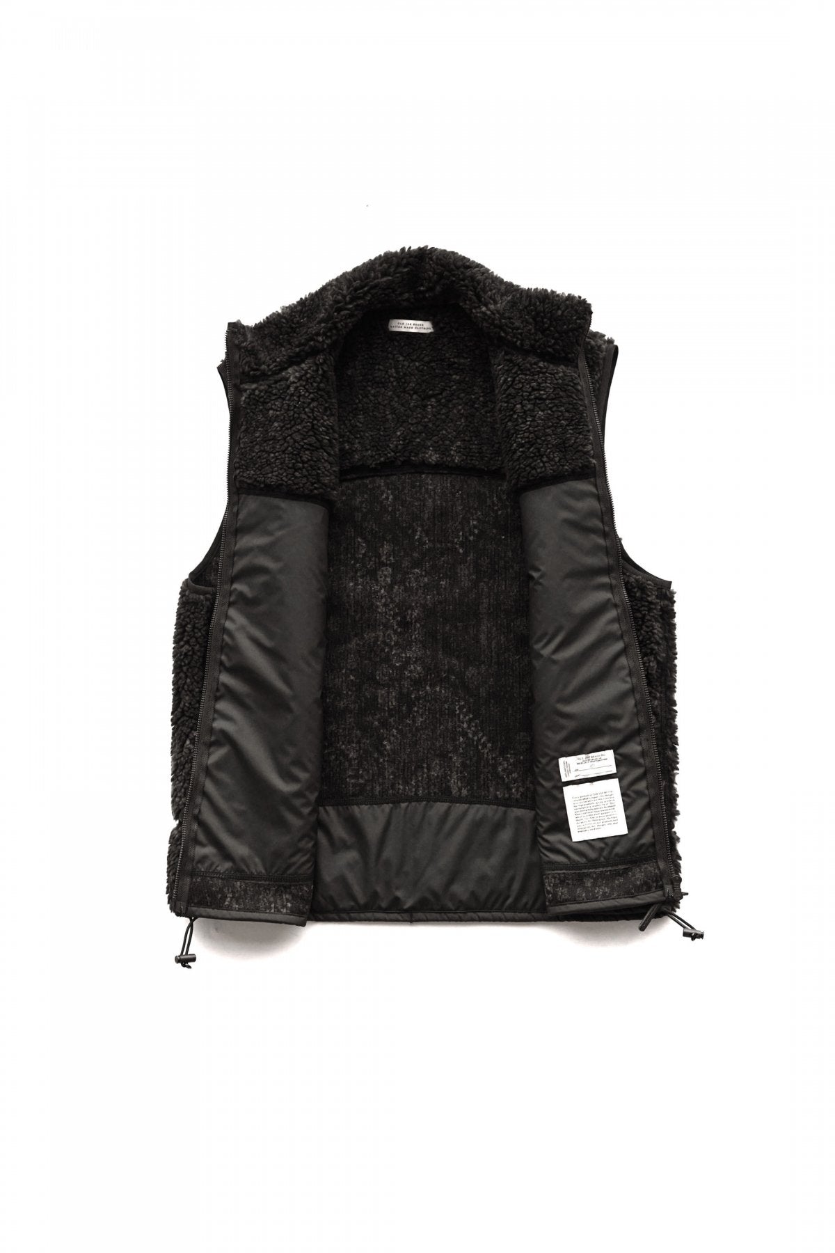 OLD JOE - ARABESQUE PILE VEST - GRAPHITE