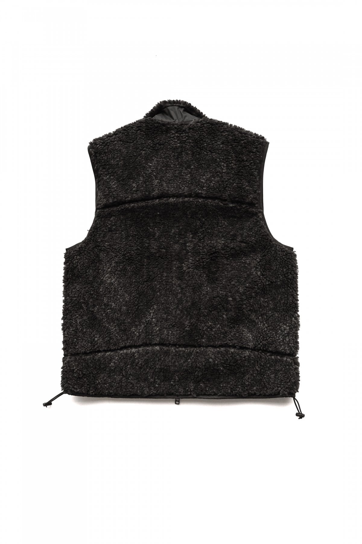 OLD JOE - ARABESQUE PILE VEST - GRAPHITE