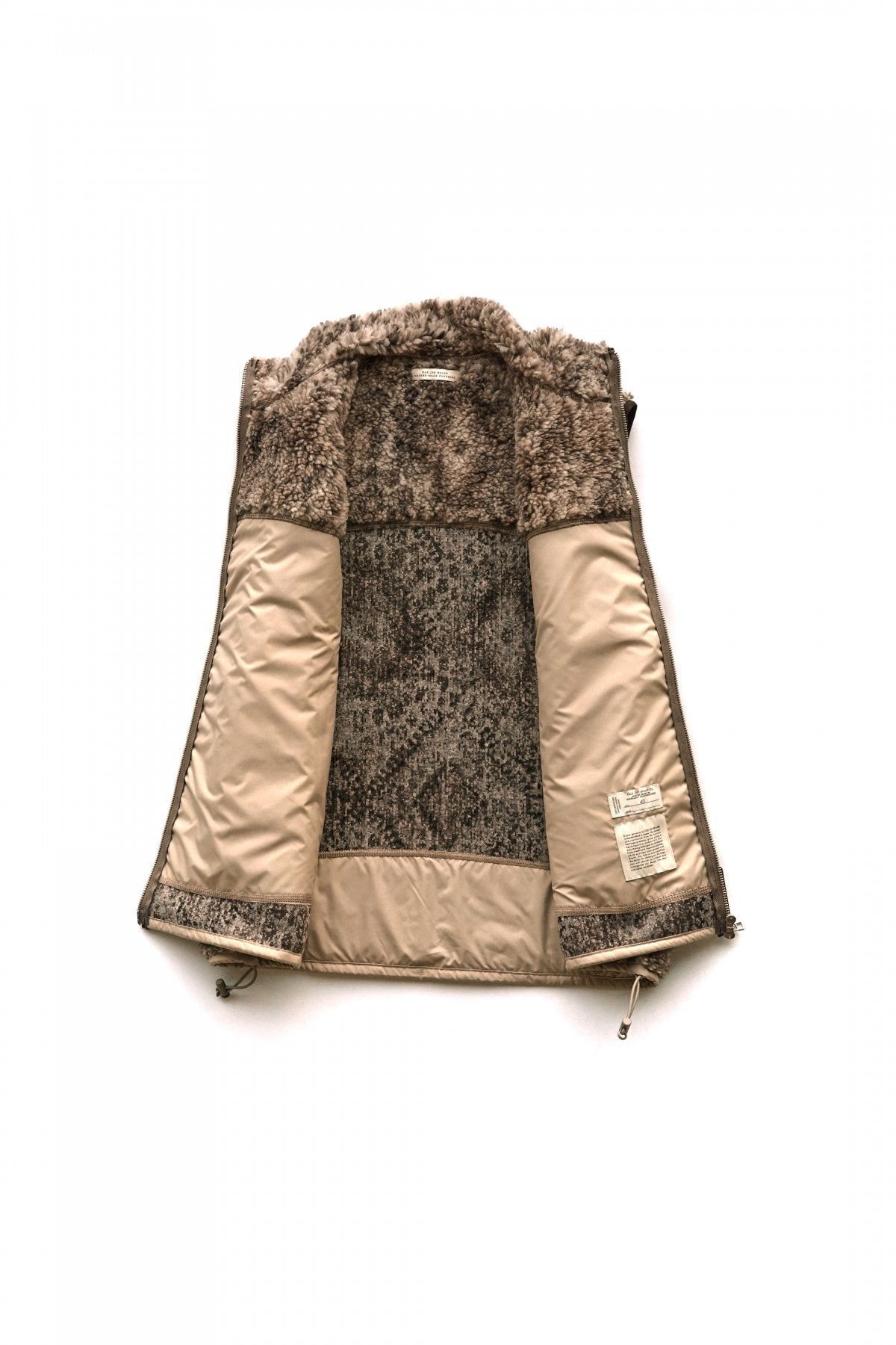 OLD JOE - ARABESQUE PILE VEST - MINK