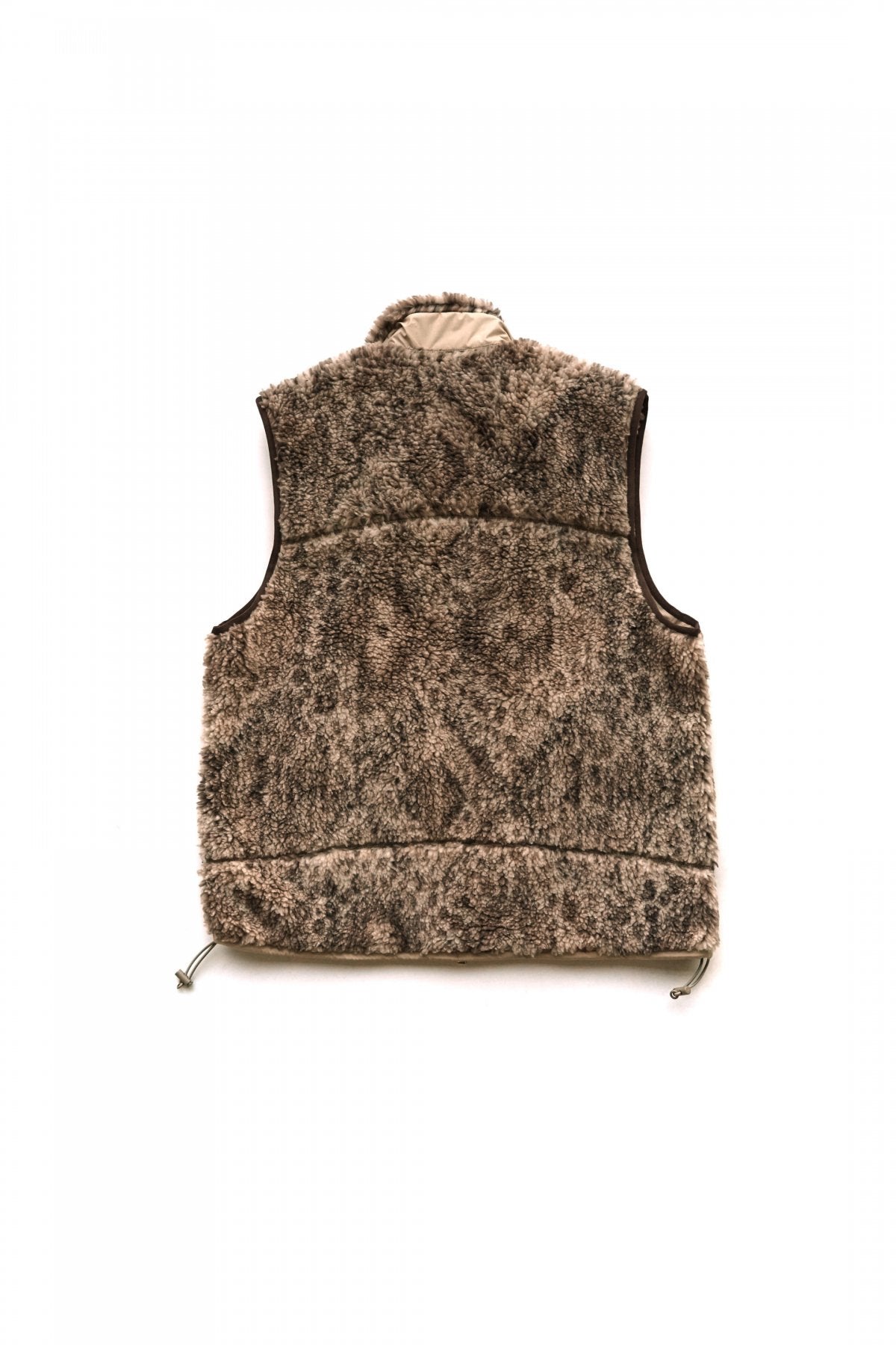 OLD JOE - ARABESQUE PILE VEST - MINK