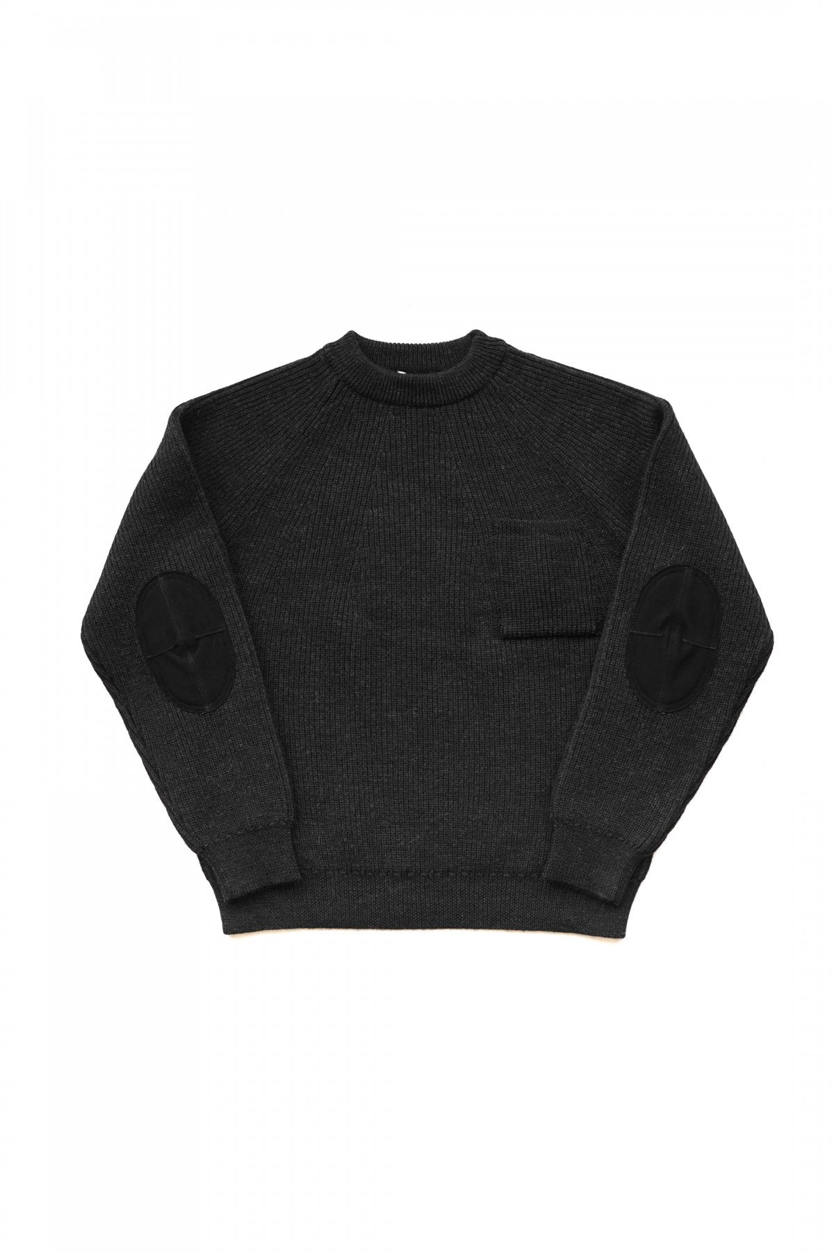 OLD JOE - ALPAKA CREW-NECK SWEATER - BLACK