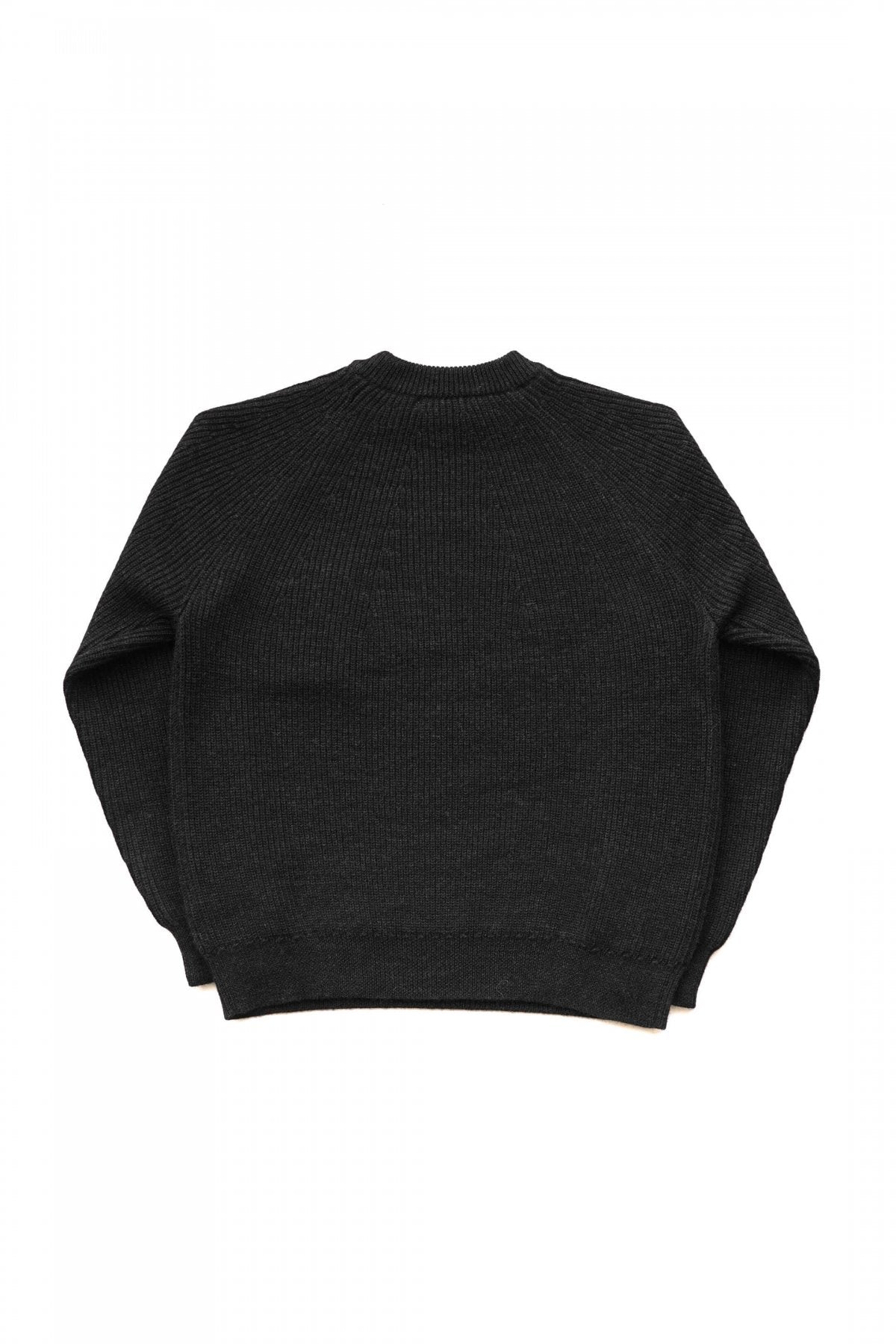 OLD JOE - ALPAKA CREW-NECK SWEATER - BLACK