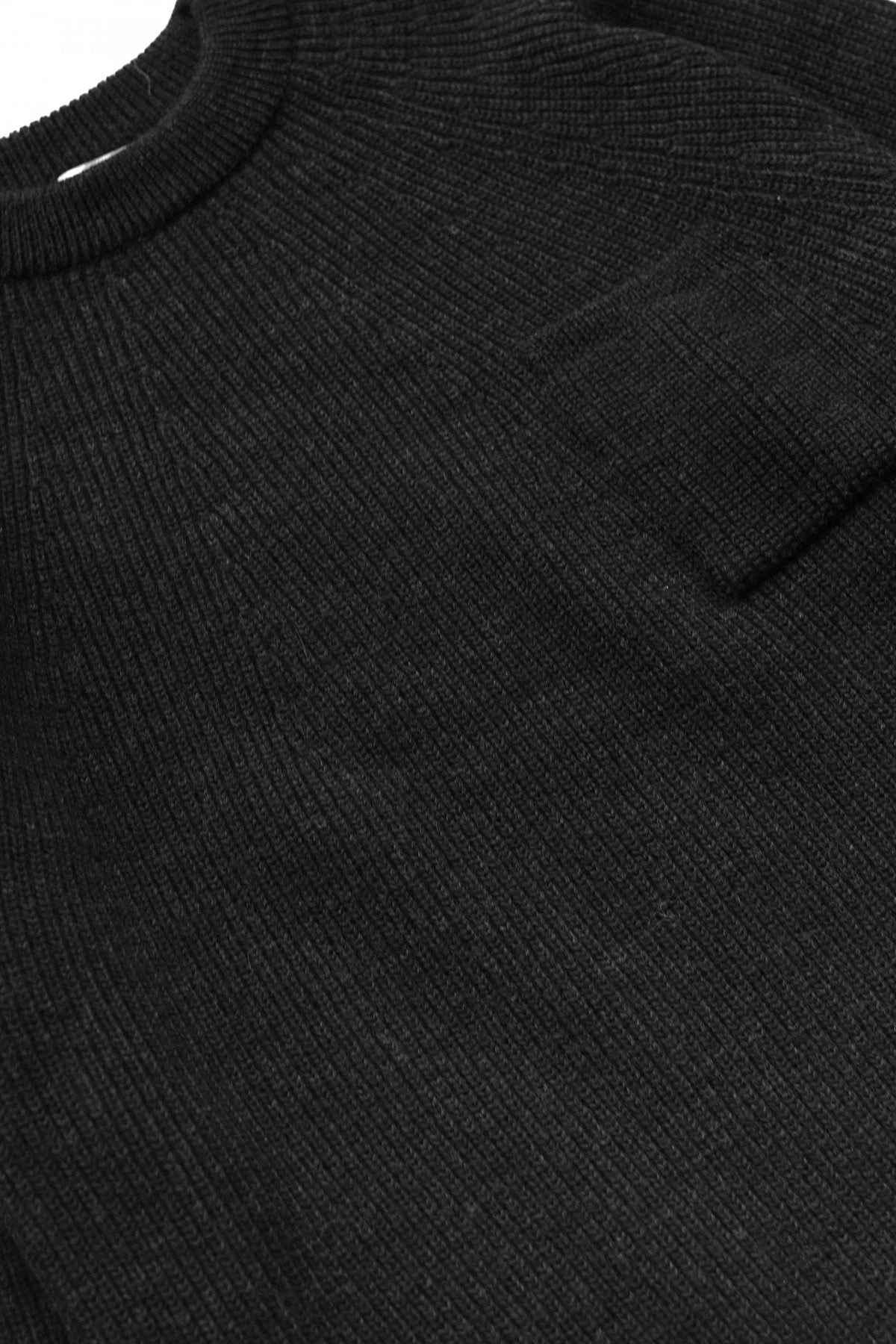 OLD JOE - ALPAKA CREW-NECK SWEATER - BLACK