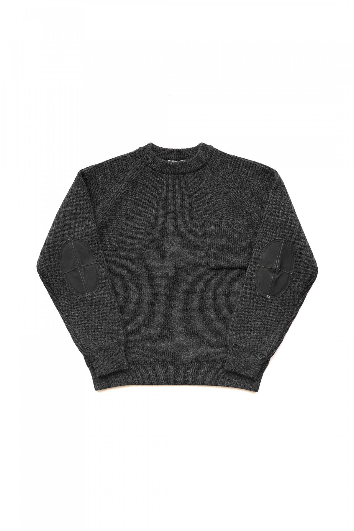 OLD JOE - ALPAKA CREW-NECK SWEATER - GRAPHITE