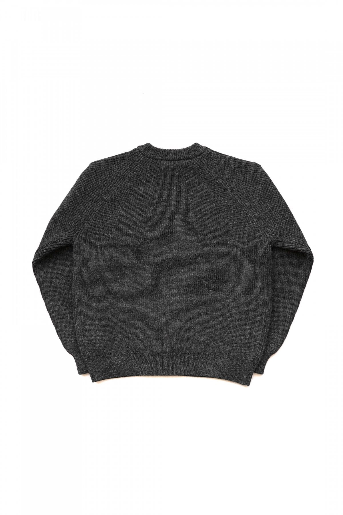 OLD JOE - ALPAKA CREW-NECK SWEATER - GRAPHITE