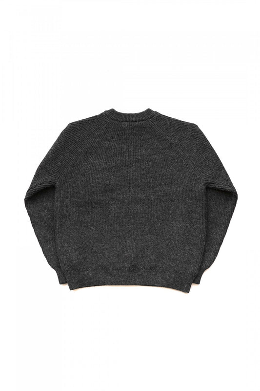 OLD JOE - ALPAKA CREW-NECK SWEATER - GRAPHITE