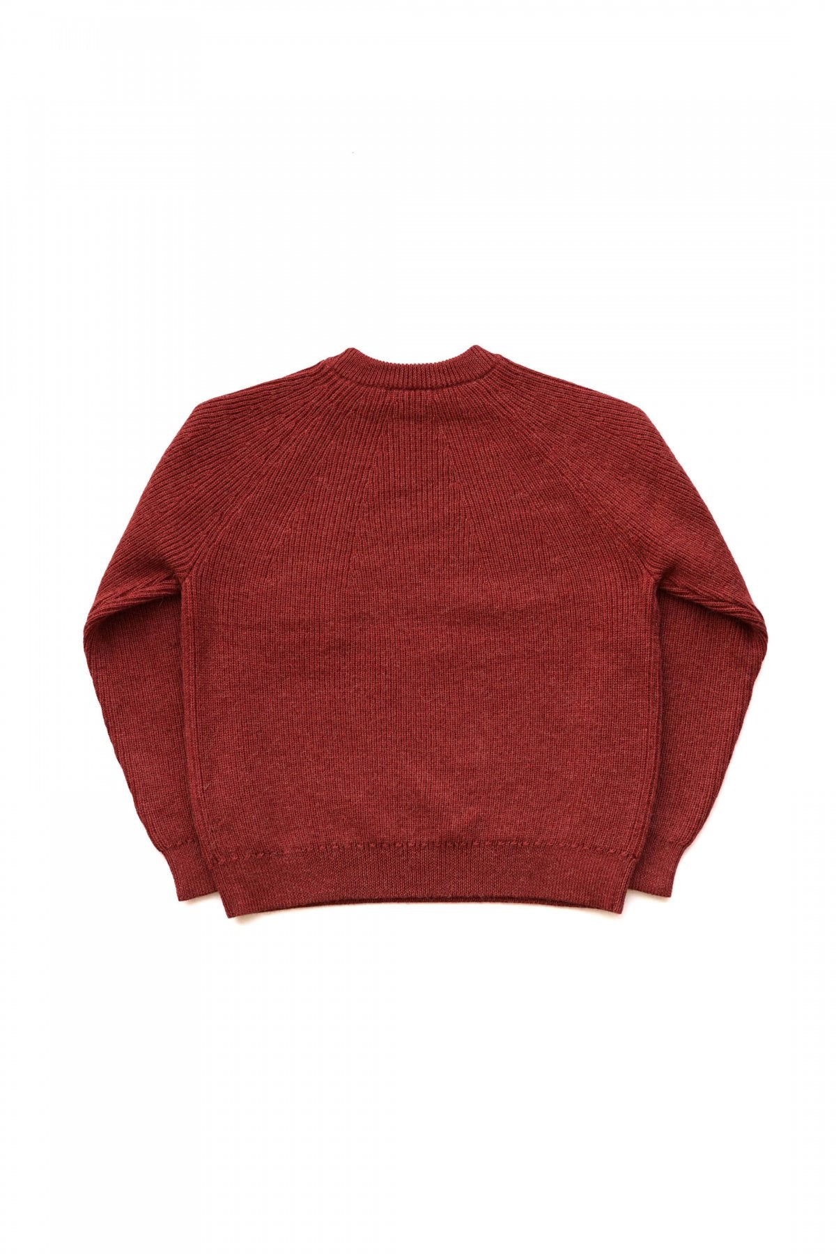 OLD JOE - ALPAKA CREW-NECK SWEATER - CAYENNE