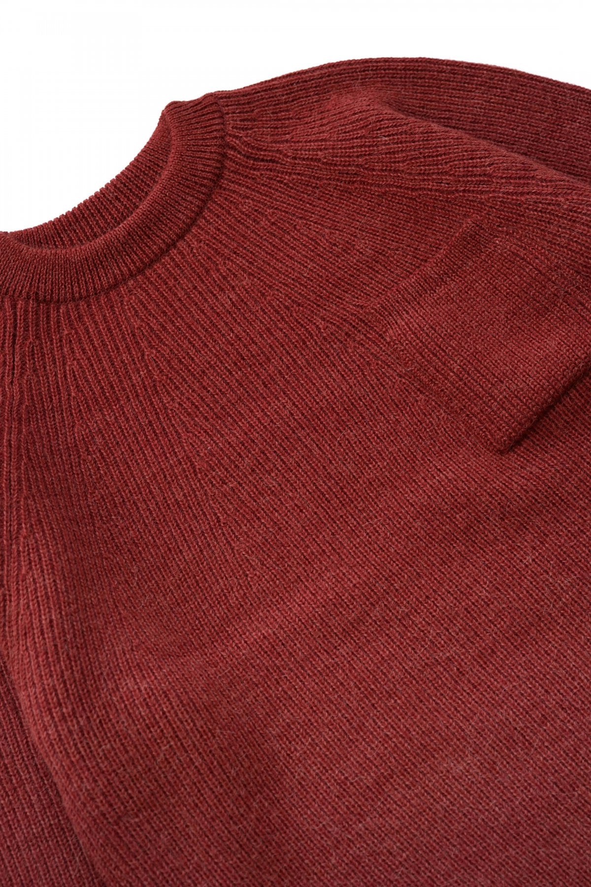 OLD JOE - ALPAKA CREW-NECK SWEATER - CAYENNE