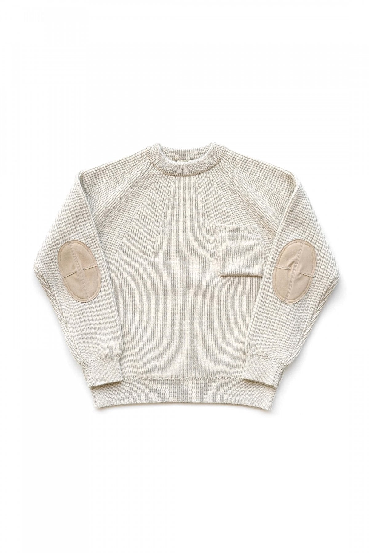 OLD JOE - ALPAKA CREW-NECK SWEATER - NATURAL