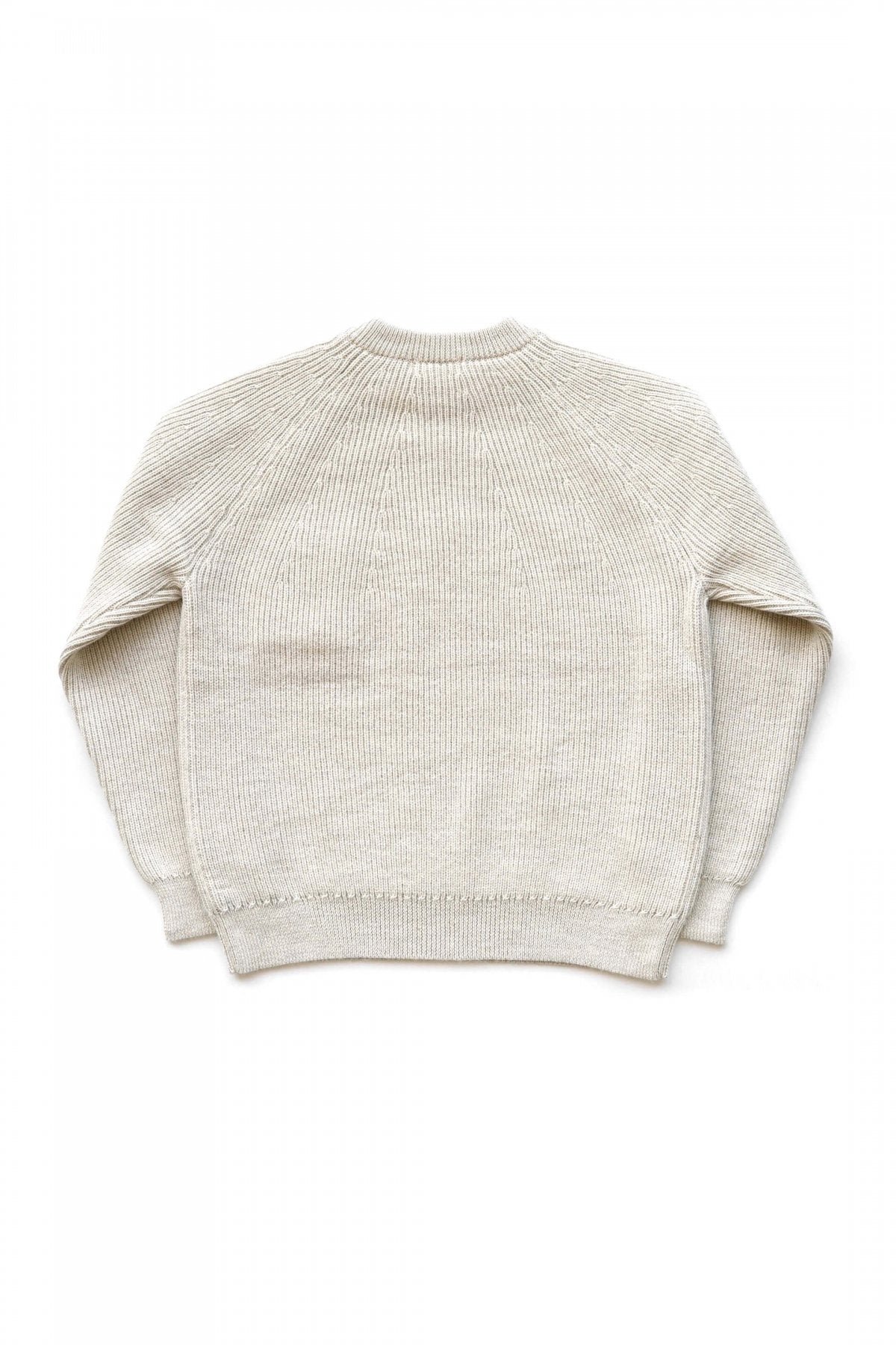 OLD JOE - ALPAKA CREW-NECK SWEATER - NATURAL