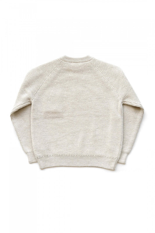 OLD JOE - ALPAKA CREW-NECK SWEATER - NATURAL