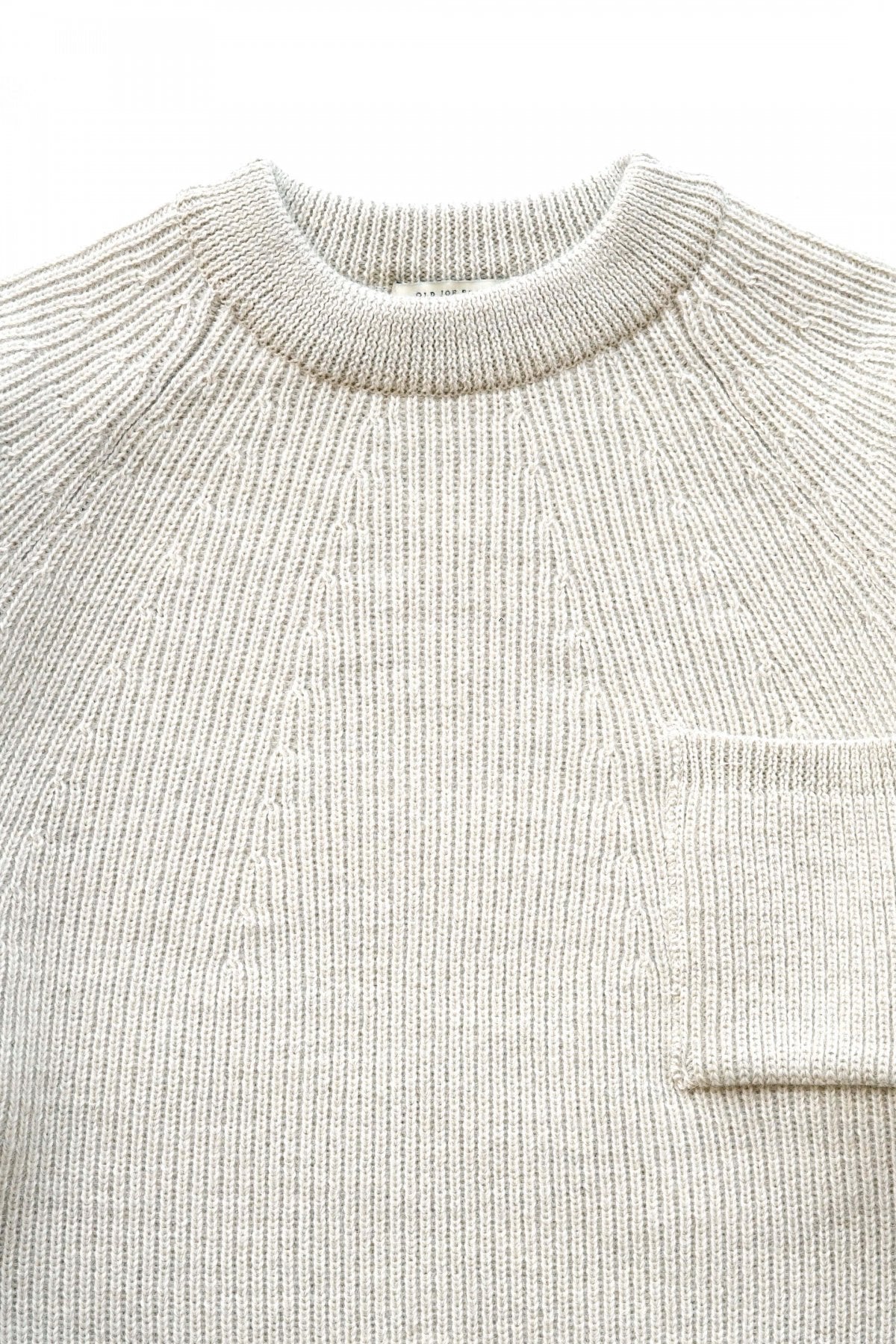 OLD JOE - ALPAKA CREW-NECK SWEATER - NATURAL