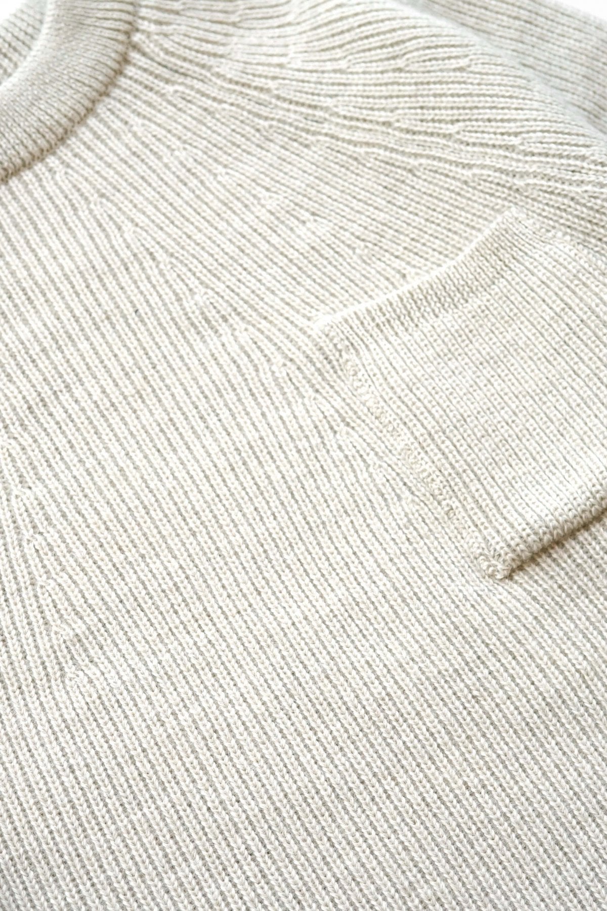 OLD JOE - ALPAKA CREW-NECK SWEATER - NATURAL