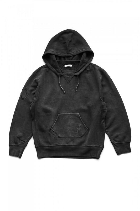 OLD JOE - PATINA COTTON SWEAT HOODIE (SCAR FACE) - BLACK