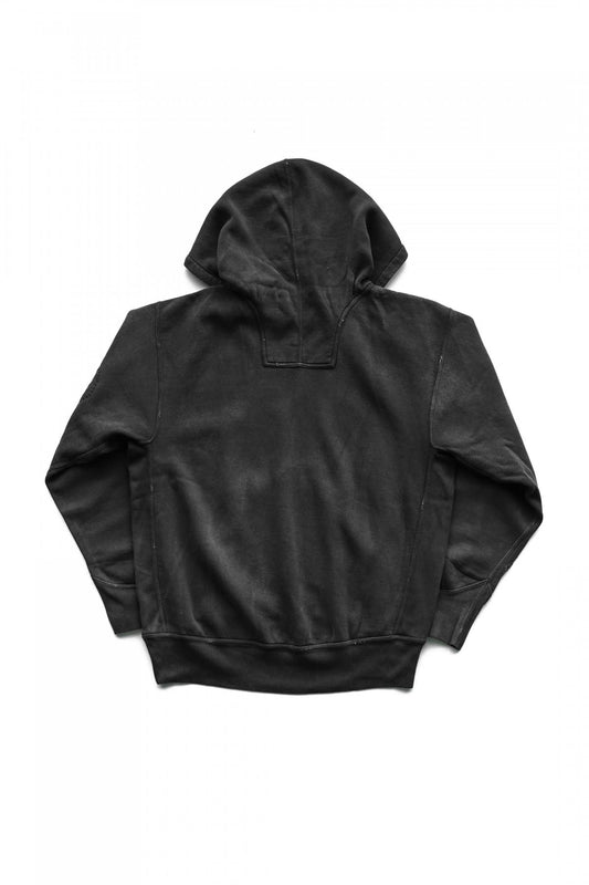 OLD JOE - PATINA COTTON SWEAT HOODIE (SCAR FACE) - BLACK