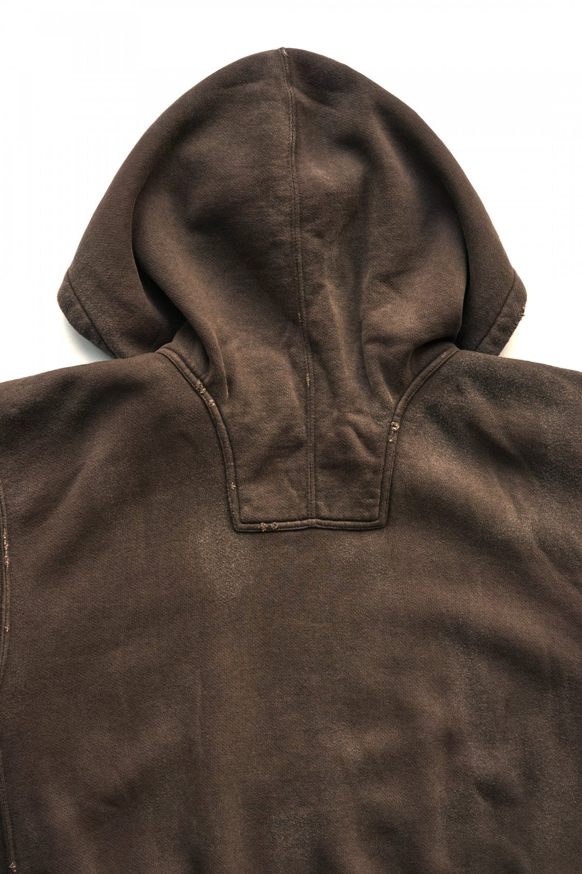 OLD JOE - PATINA COTTON SWEAT HOODIE (SCAR FACE) - ESPRESSO