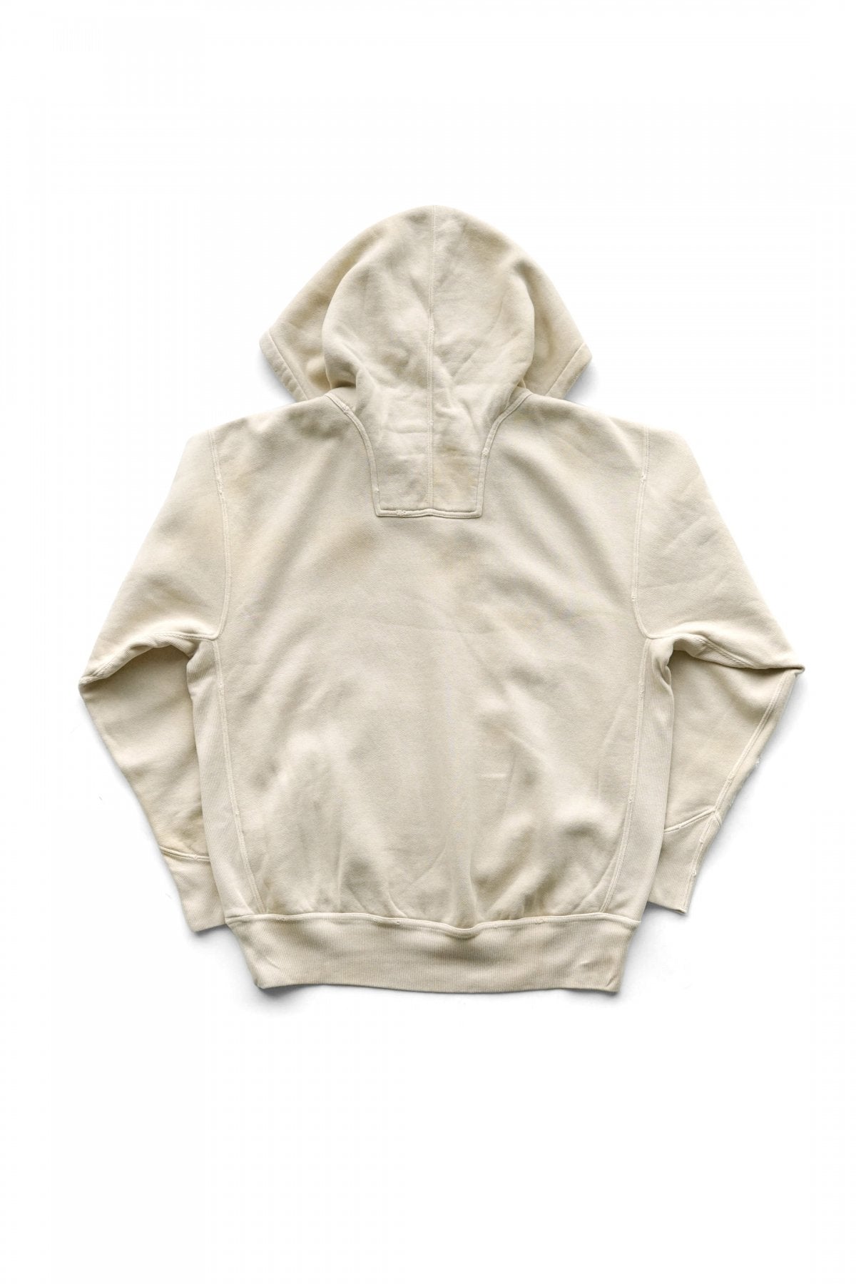 OLD JOE - PATINA COTTON SWEAT HOODIE (SCAR FACE) - BONE