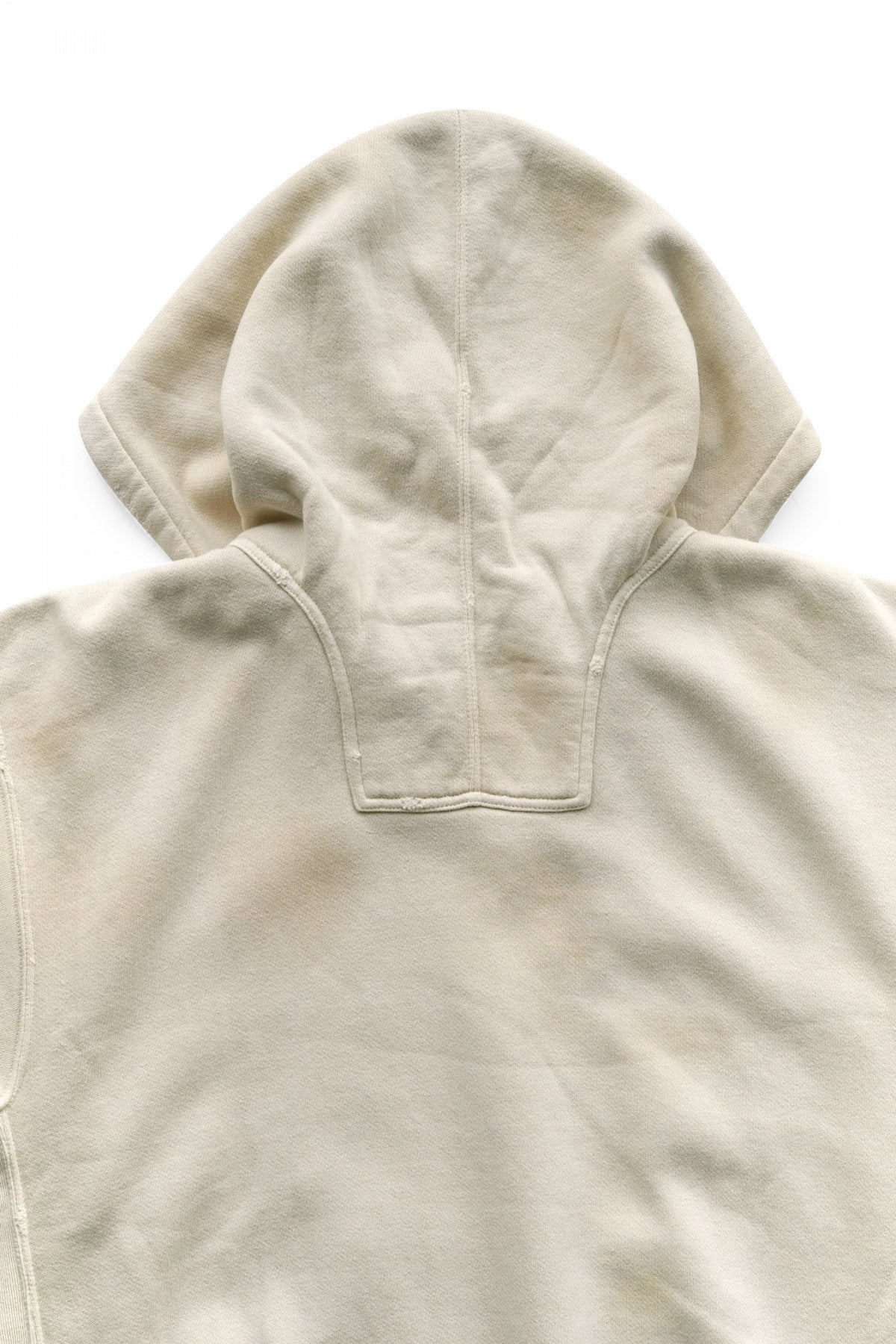 OLD JOE - PATINA COTTON SWEAT HOODIE (SCAR FACE) - BONE