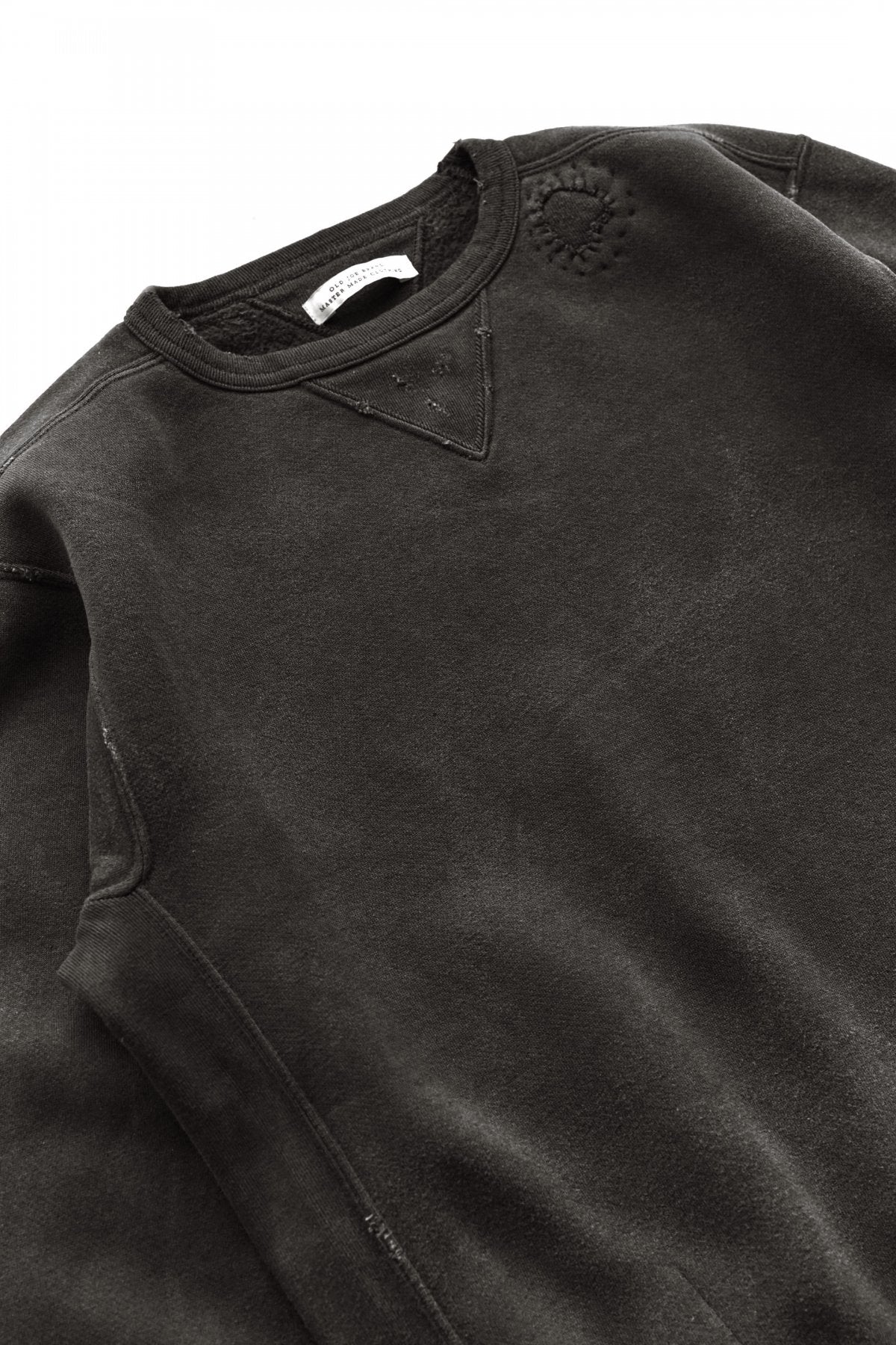 OLD JOE - PATINA COTTON SWEAT CREW-NECK (SCAR FACE) - BLACK