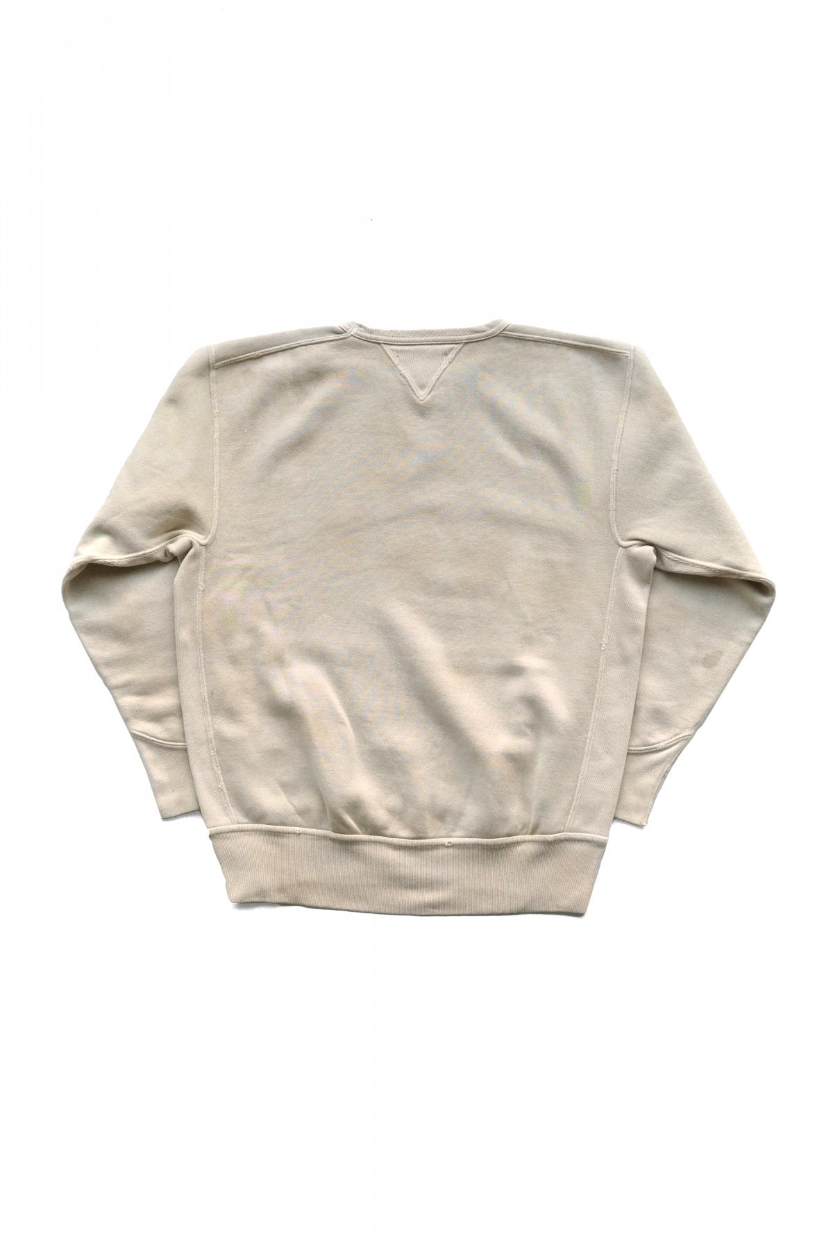 OLD JOE - PATINA COTTON SWEAT CREW-NECK (SCAR FACE) - BONE