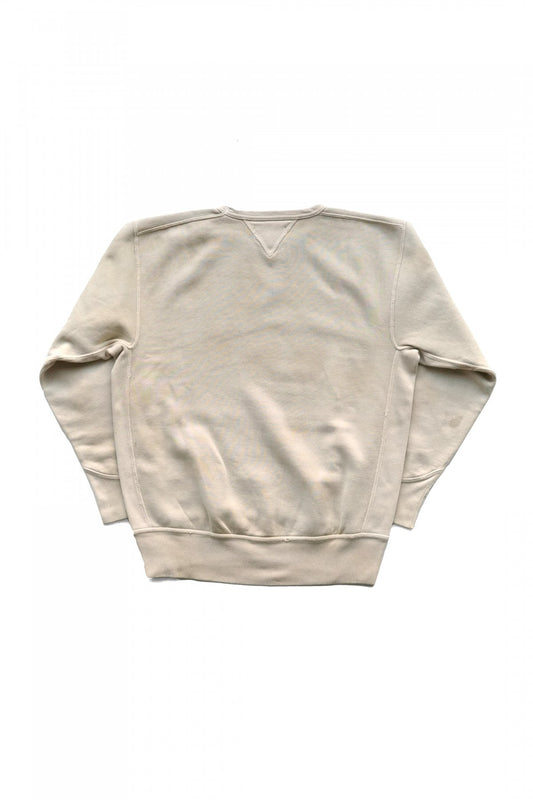 OLD JOE - PATINA COTTON SWEAT CREW-NECK (SCAR FACE) - BONE