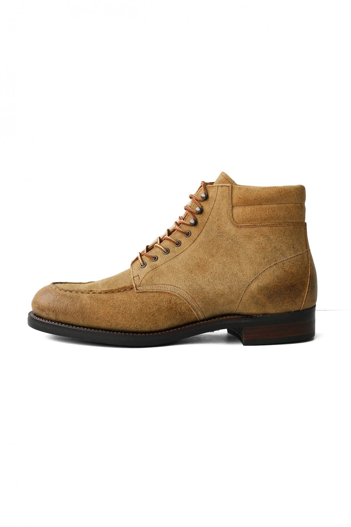 OLD JOE - "The Outlander" VACHETTA LEATHER MOC TOE BOOTS - CHESTNUT