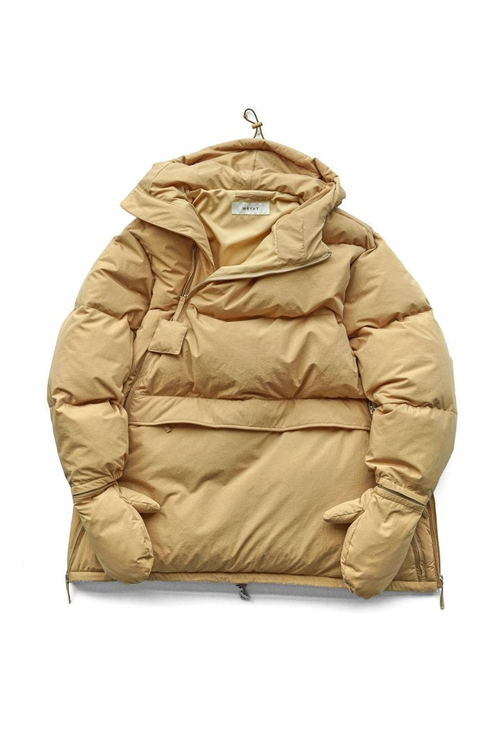 WRYHT - ASYMMETRY FRONT DOWN JACKET - BISQUE