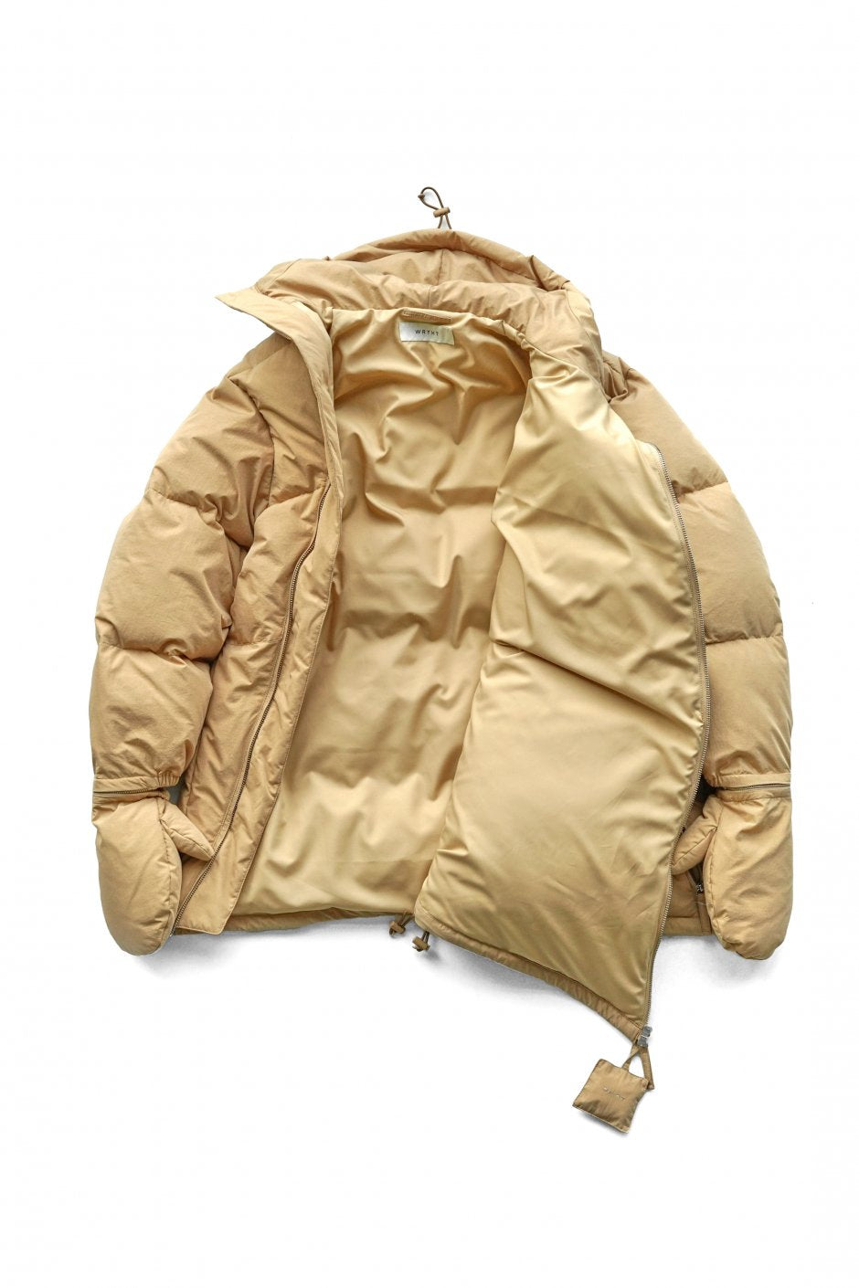 WRYHT - ASYMMETRY FRONT DOWN JACKET - BISQUE