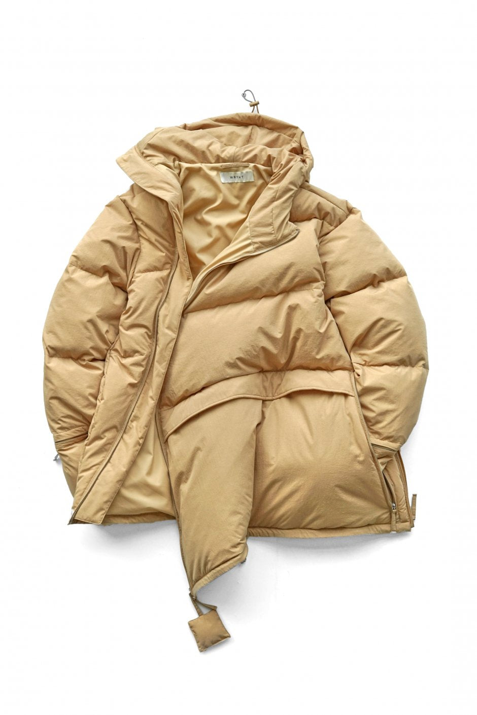 WRYHT - ASYMMETRY FRONT DOWN JACKET - BISQUE